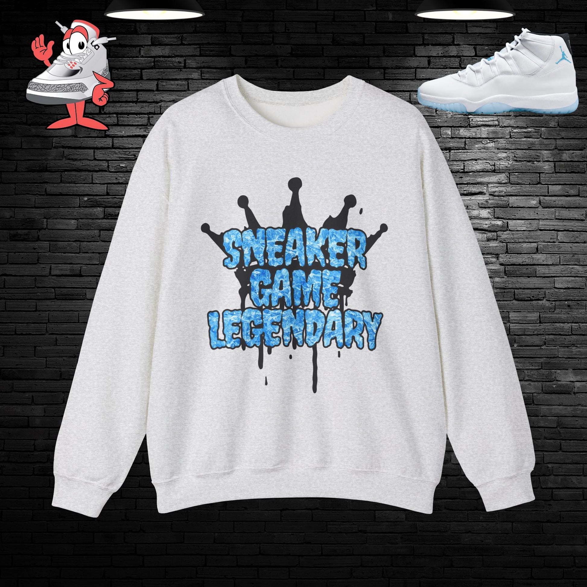 Air Jordan Retro 11 Legend Blue Matching Crewneck Sweater Sneakerhead Shoes XI