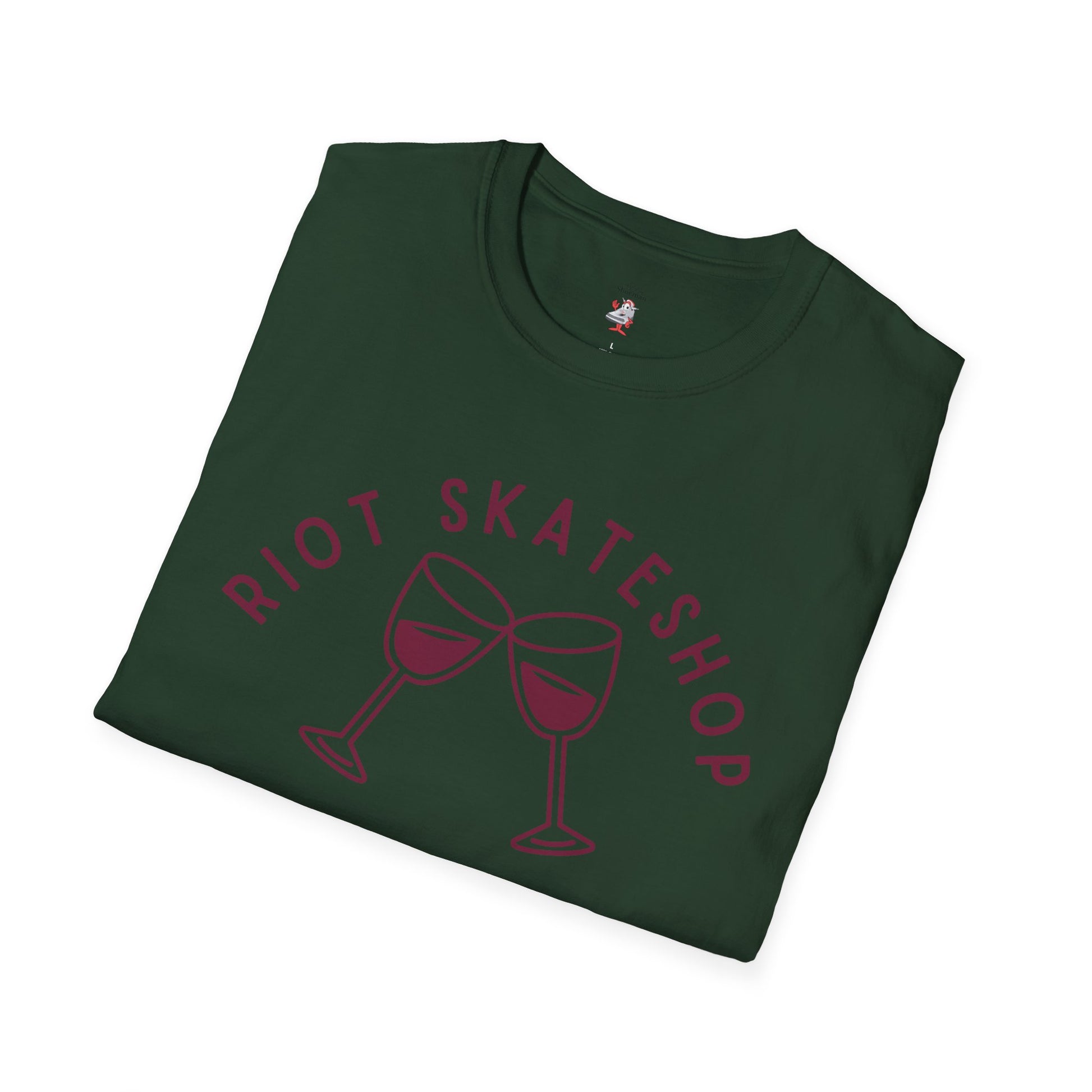 Riot Skateshop Wine Club T-Shirt Matches Nike SB Dunk Low Sneaker Unisex Soft