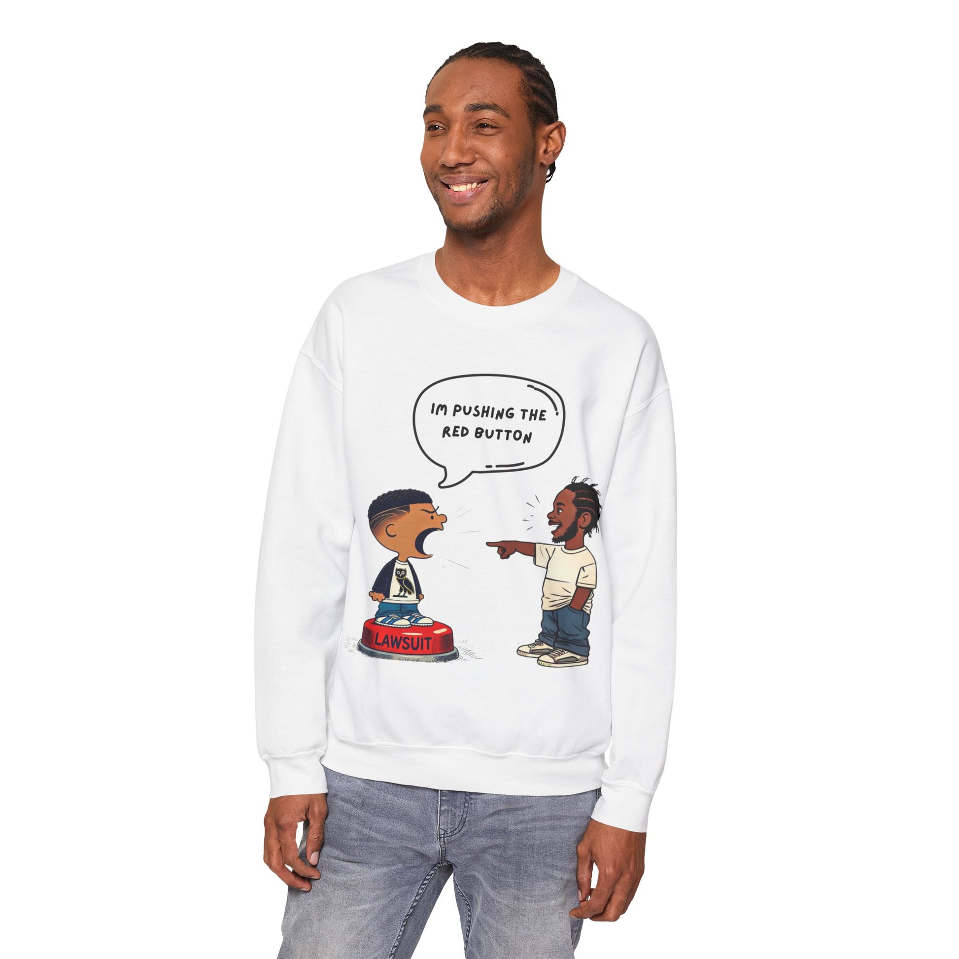 Kendrick Lamar Drake Graphic Sweater Hip Hop Crewneck Merch Not Like Streetwear