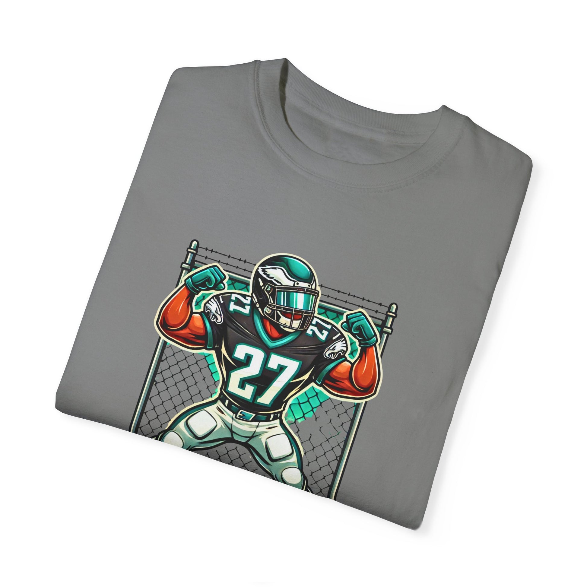 Quintanamo Bay Football Graphic T-Shirt NFL Philadelphia Eagles Quinyon Mitchell