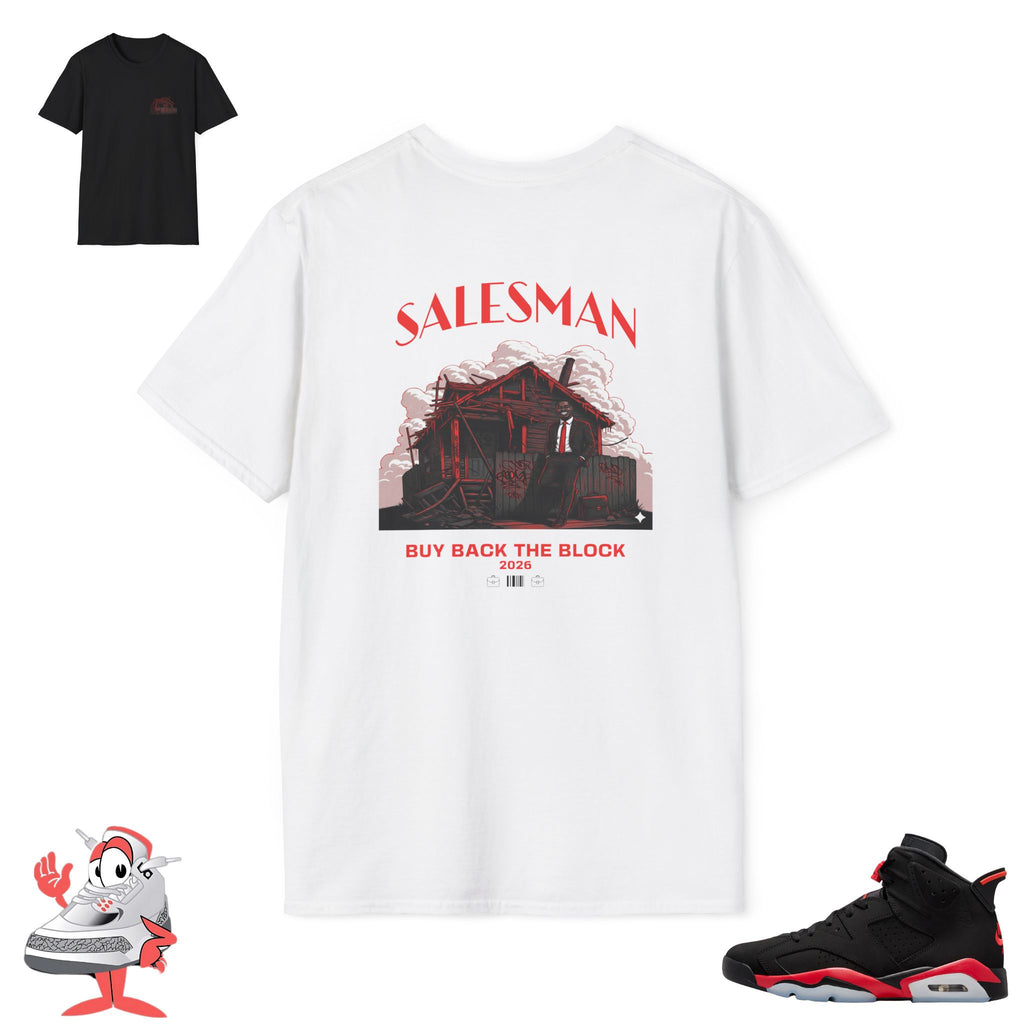 Matching Shirt For Air Jordan Retro 6 Reverse Infrared Salesman VI Sneaker Match Tee