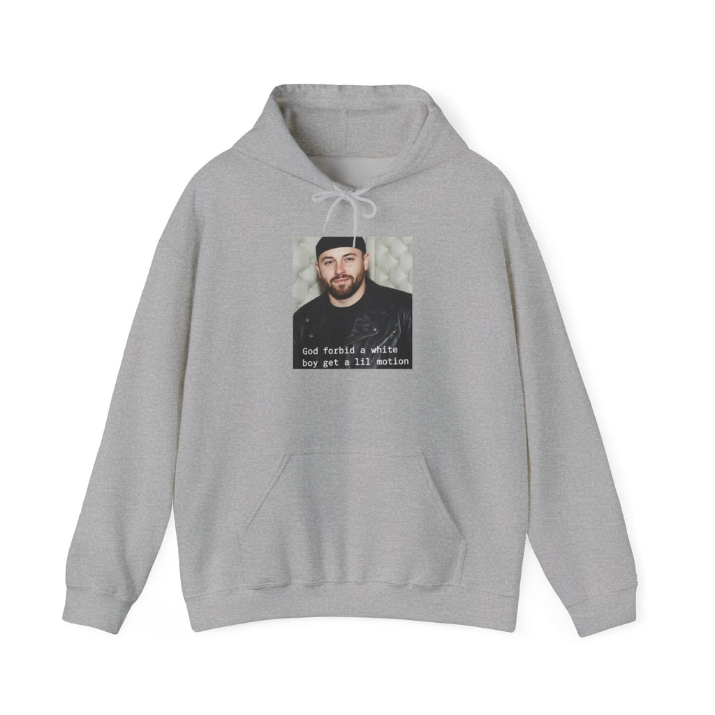 Baker Mayfield God Forbid A White Boy Get A Lil Motion Funny Football Hoodie