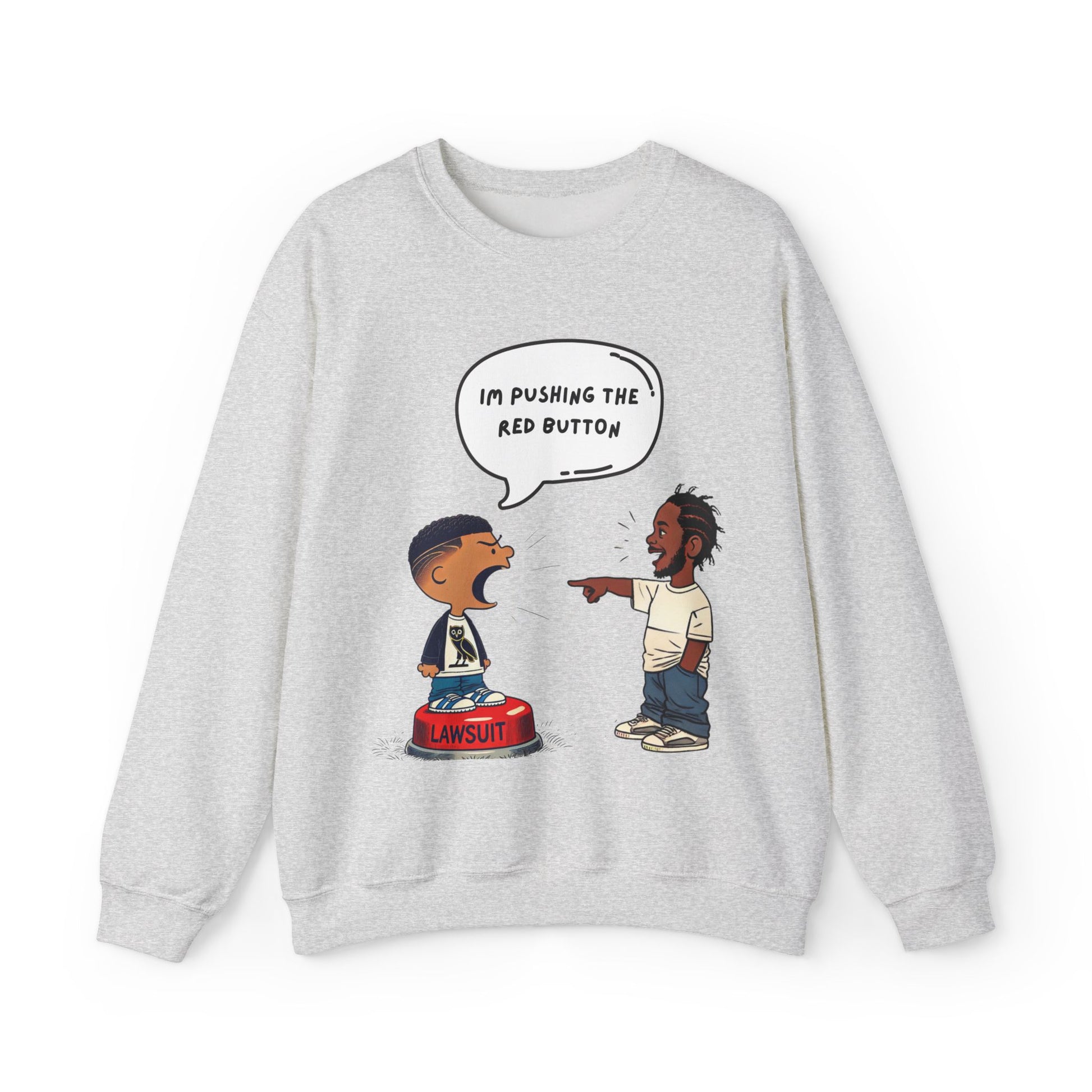 Kendrick Lamar Drake Graphic Sweater Hip Hop Crewneck Merch Not Like Streetwear