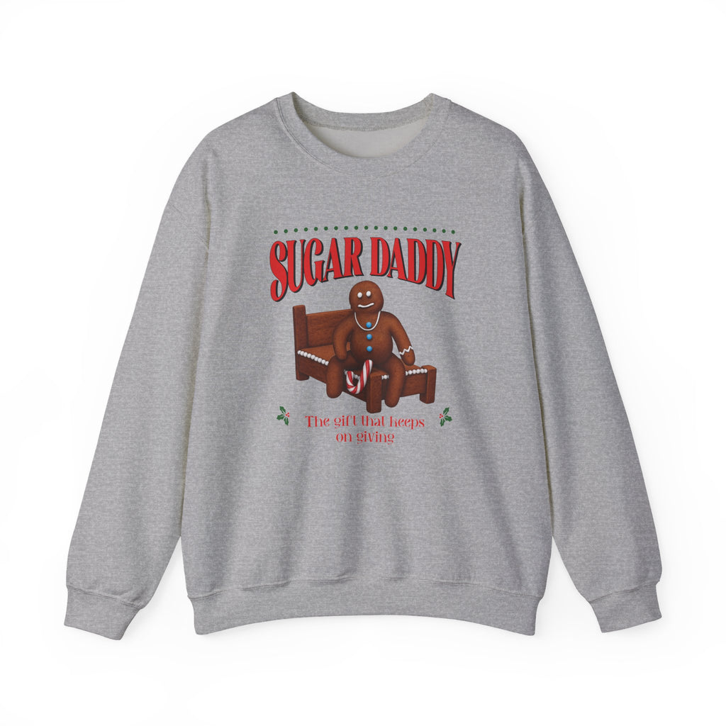 Funny Sugar Daddy Gingerbread Christmas Sweater Holiday Crewneck Sweatshirt