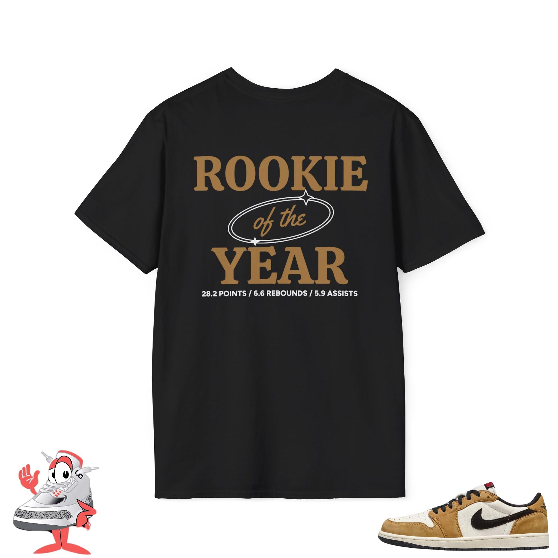 Matching Shirt For Air Jordan Retro 1 Low OG Rookie of the Year Sneaker Match