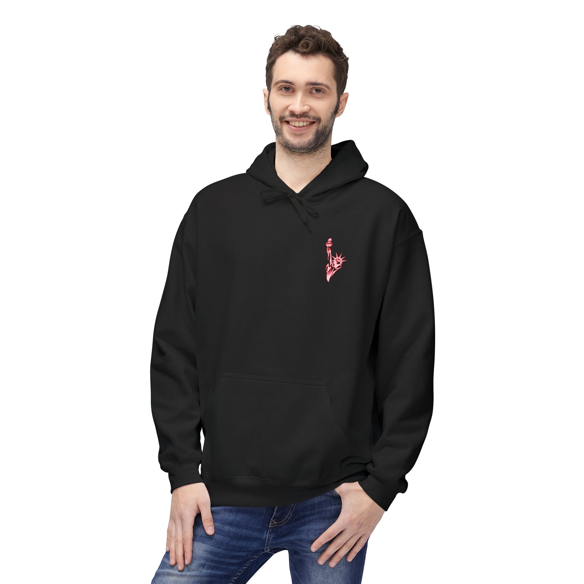 Matching Hoodie for Awake NY x Air Jordan Retro 5 Arctic Pink - ‘Wide Awake’ Hoodie – NYC Skyline Streetwear - Retro V Match