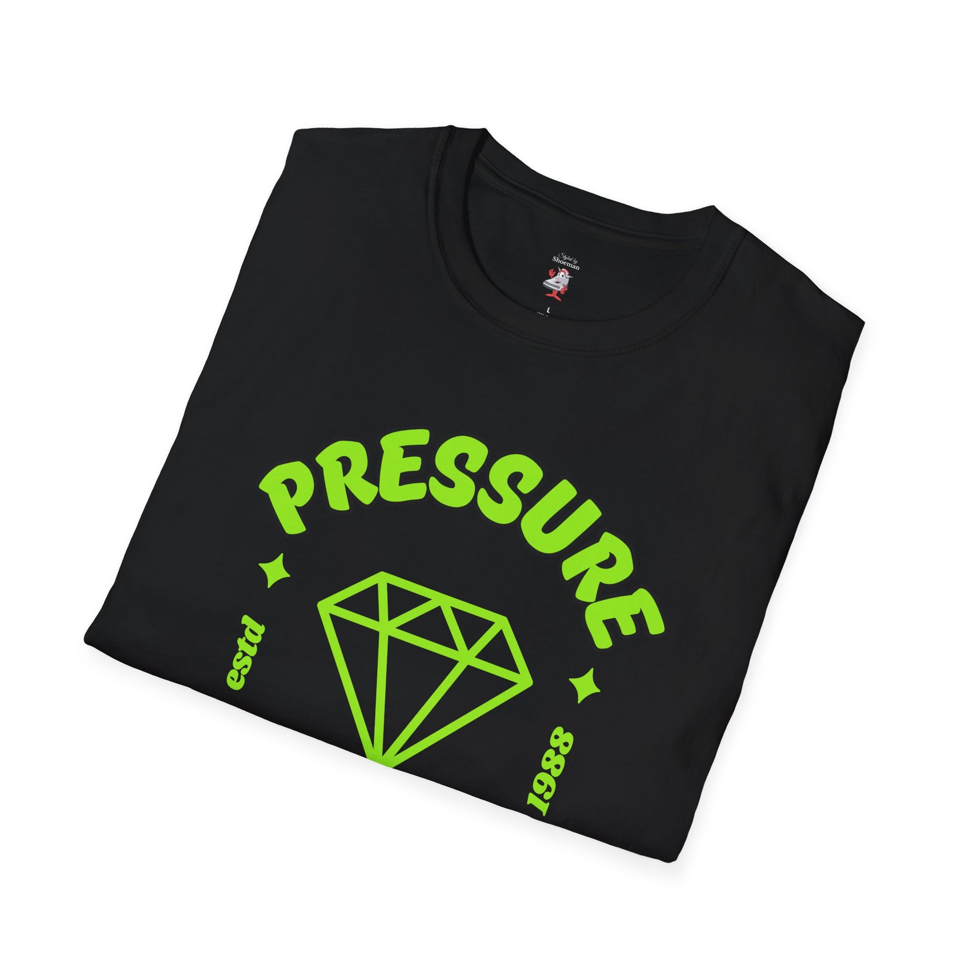 Nike Air Foamposite One Black Volt Green Matching Shirt Pressure Diamond T-Shirt