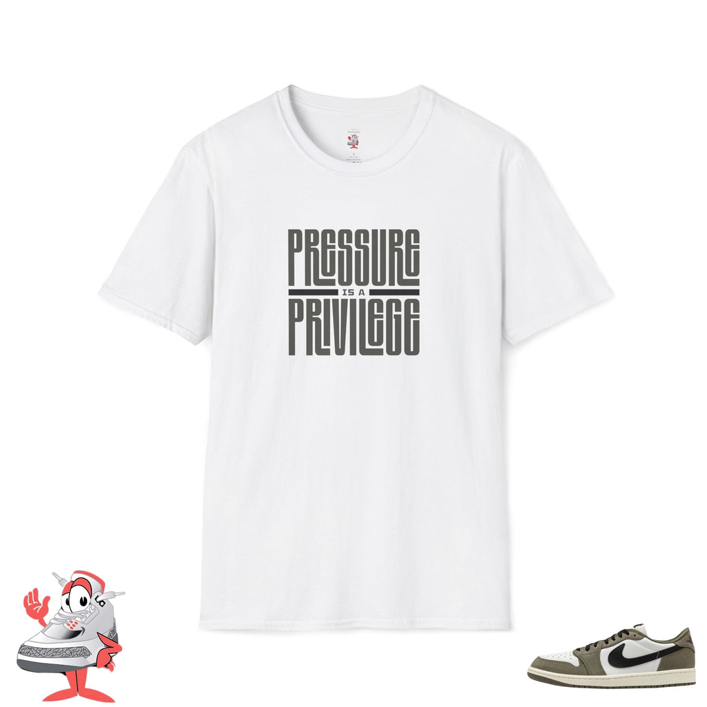 Pressure Is A Privilege Shirt Air Jordan Retro 1 Low Medium Olive Sneaker Match