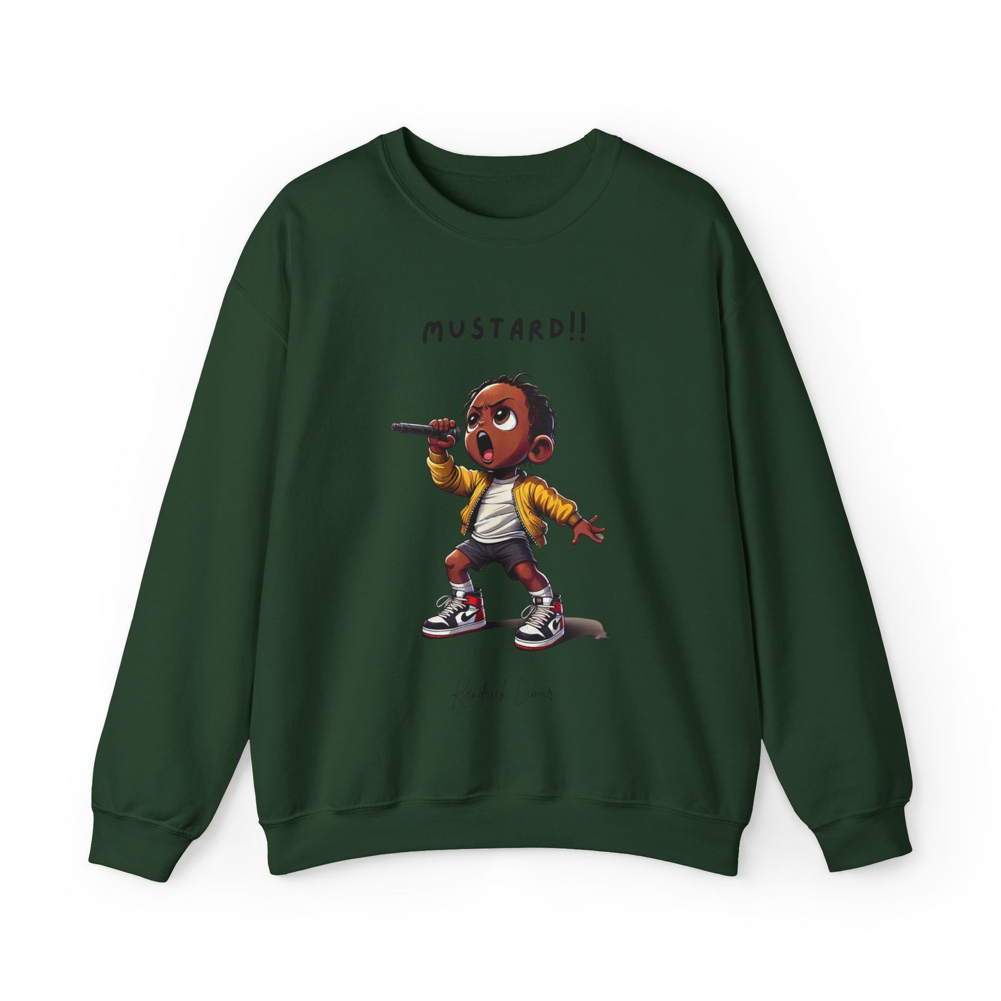 Kendrick Lamar Mustard Crewneck Sweater Not Like Us Hip Hop For Fans Merch Drake