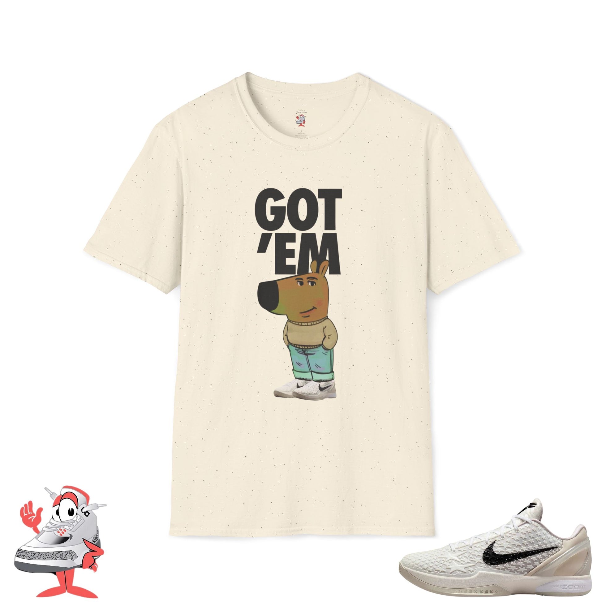 Nike Kobe 6 Protro All-Star Matching Shirt Mamba Mentality Chill Guy Tee White