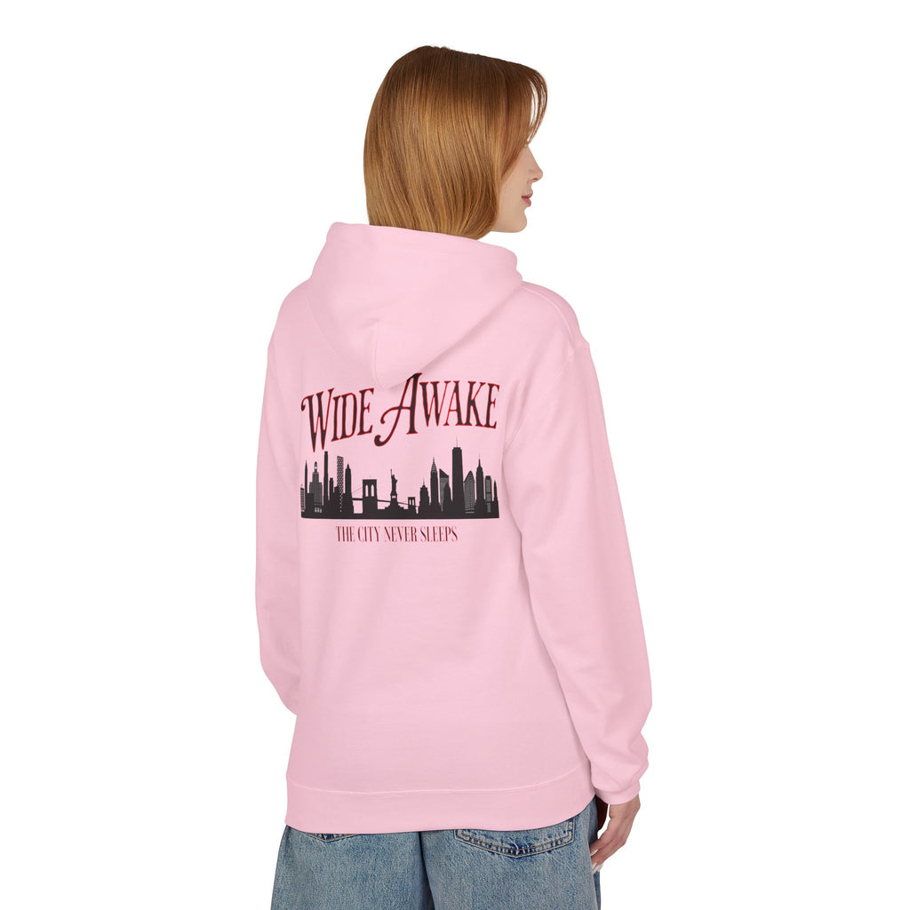Matching Hoodie for Awake NY x Air Jordan Retro 5 Arctic Pink - ‘Wide Awake’ Hoodie – NYC Skyline Streetwear - Retro V Match