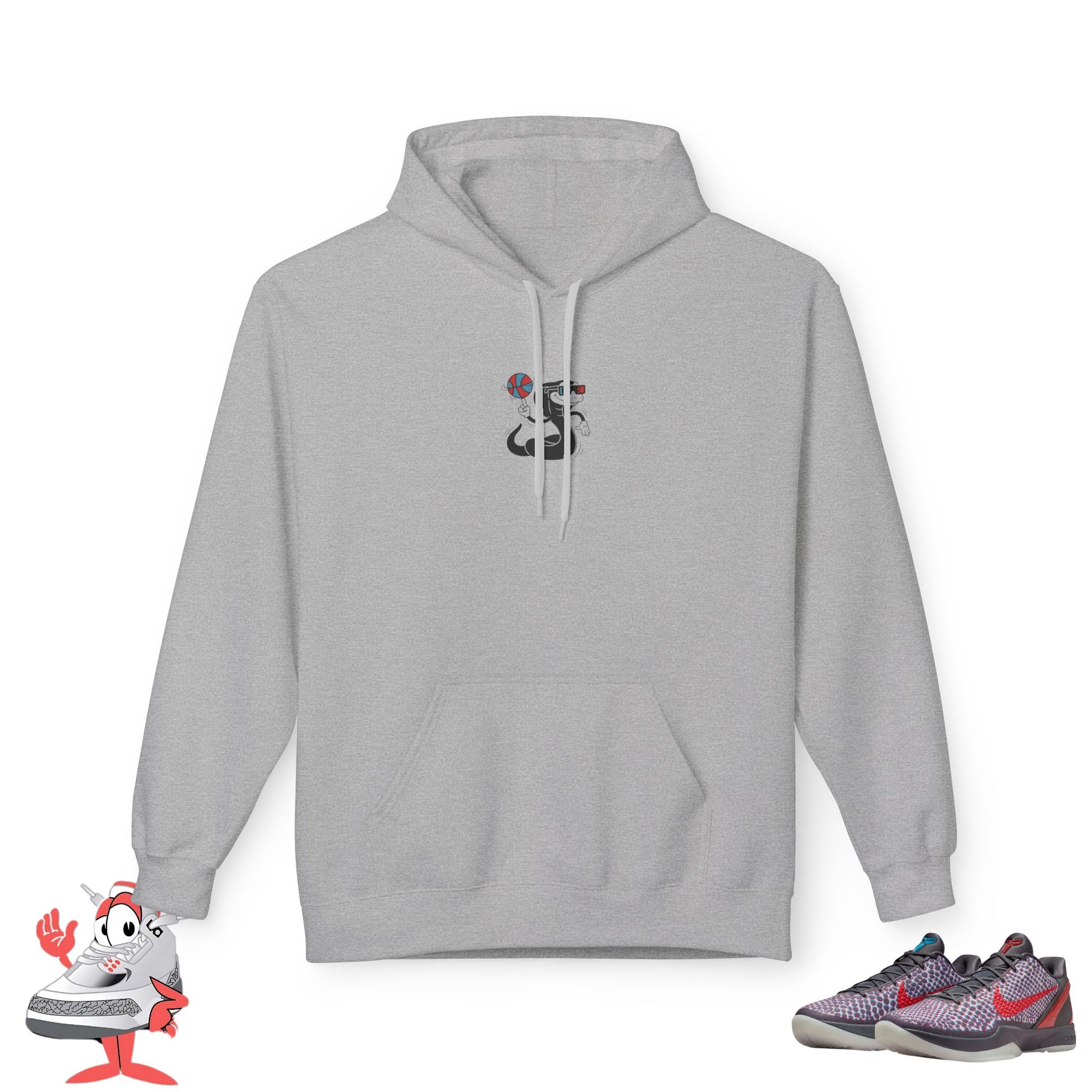 Mamba Vision Hoodie 3D Hollywood to Match Nike Kobe 6 VI All-Star Sweater Tee