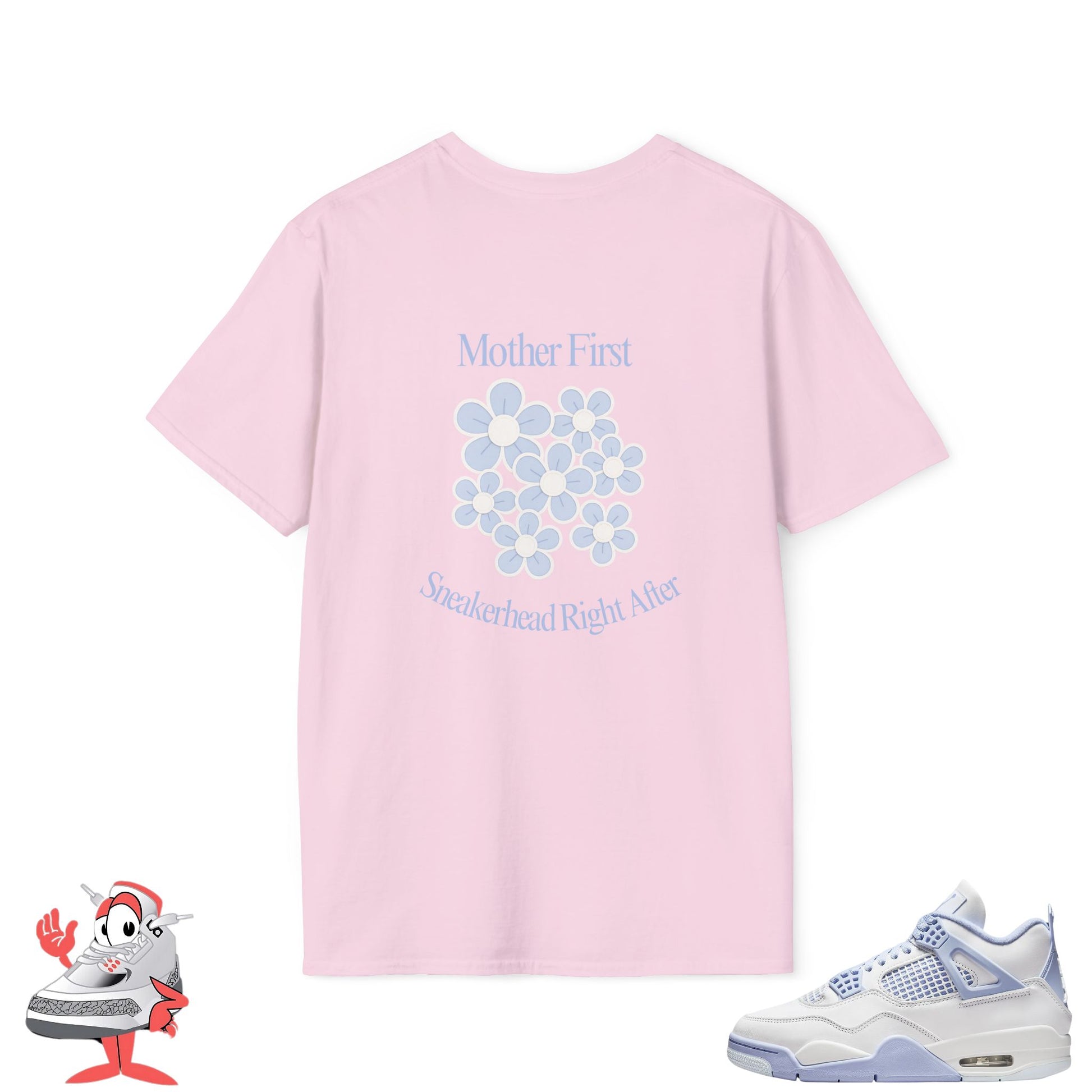 Matching Shirt For Air Jordan Retro 4 Forget Me Not Sneakers Mothers Day Shoe
