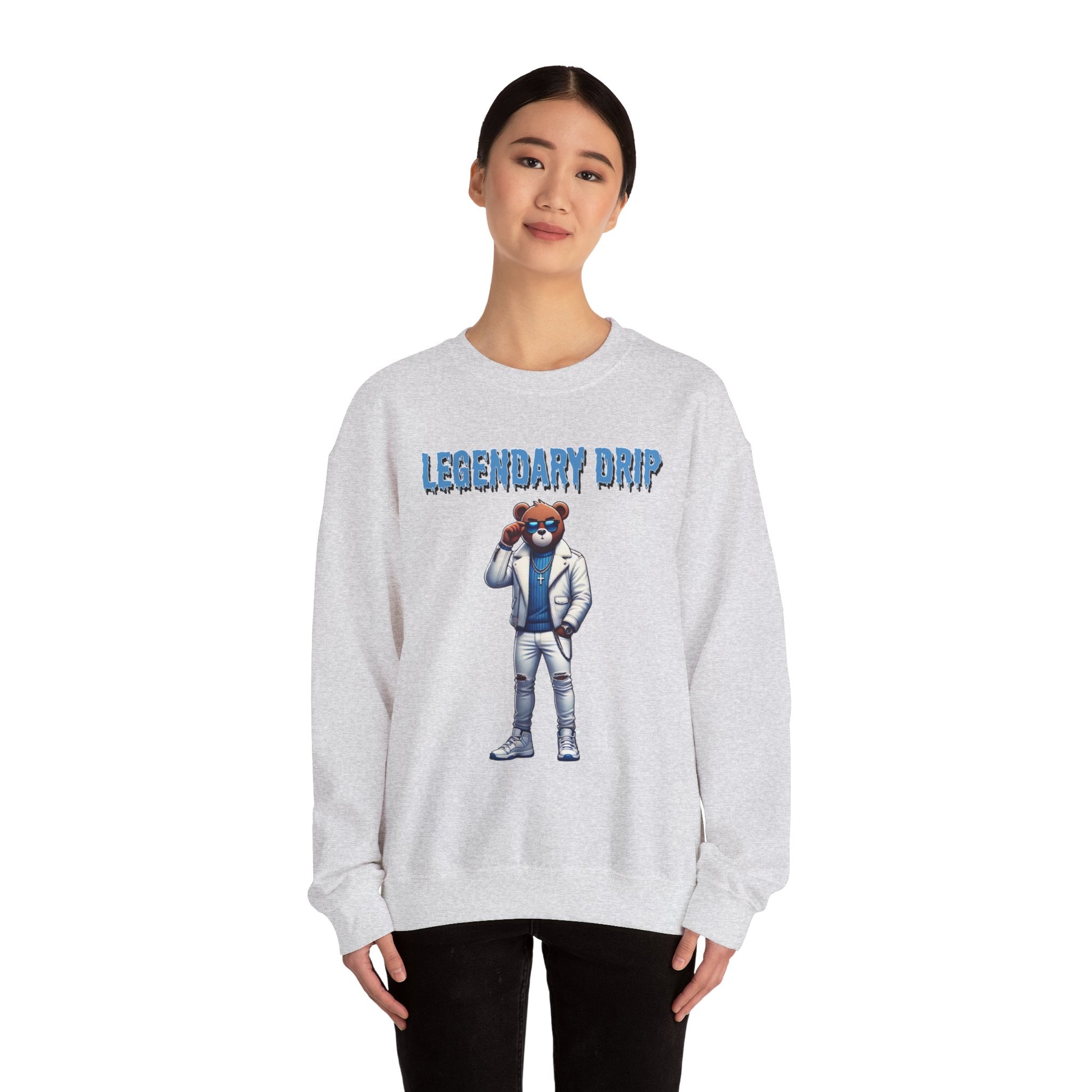 Retro 11 Jordan Legend Blue Sweatshirt, Unisex Crewneck Jumper Pullover Sweater