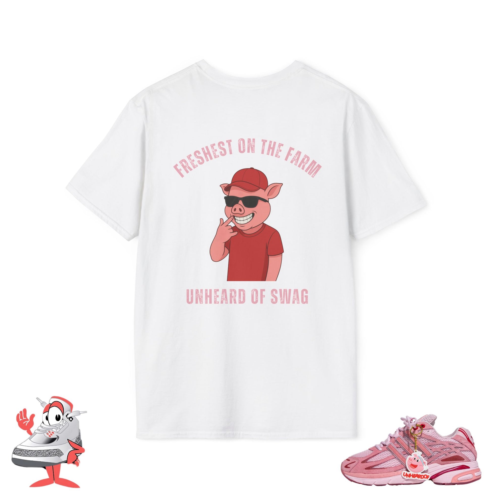 Matching Shirt For Unheardof X Adidas Pork Chop Piggy Runner Sneakers Tee Unisex