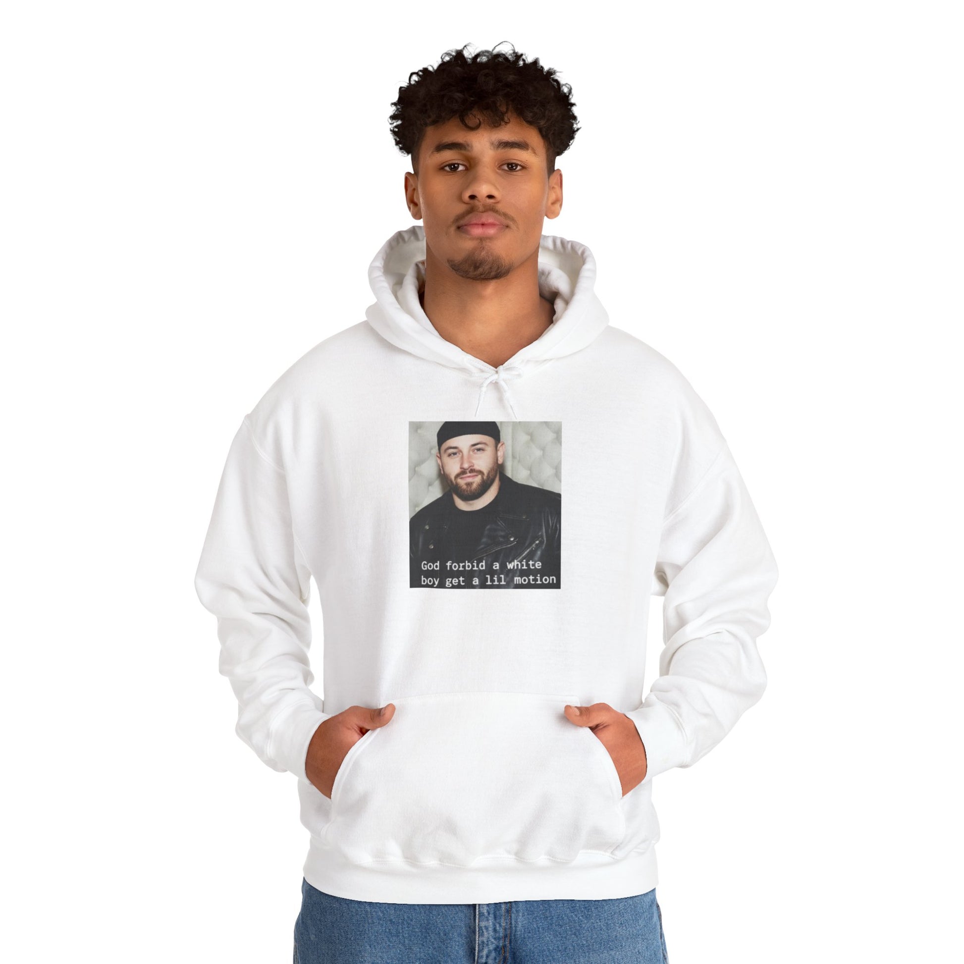 Baker Mayfield God Forbid A White Boy Get A Lil Motion Funny Football Hoodie