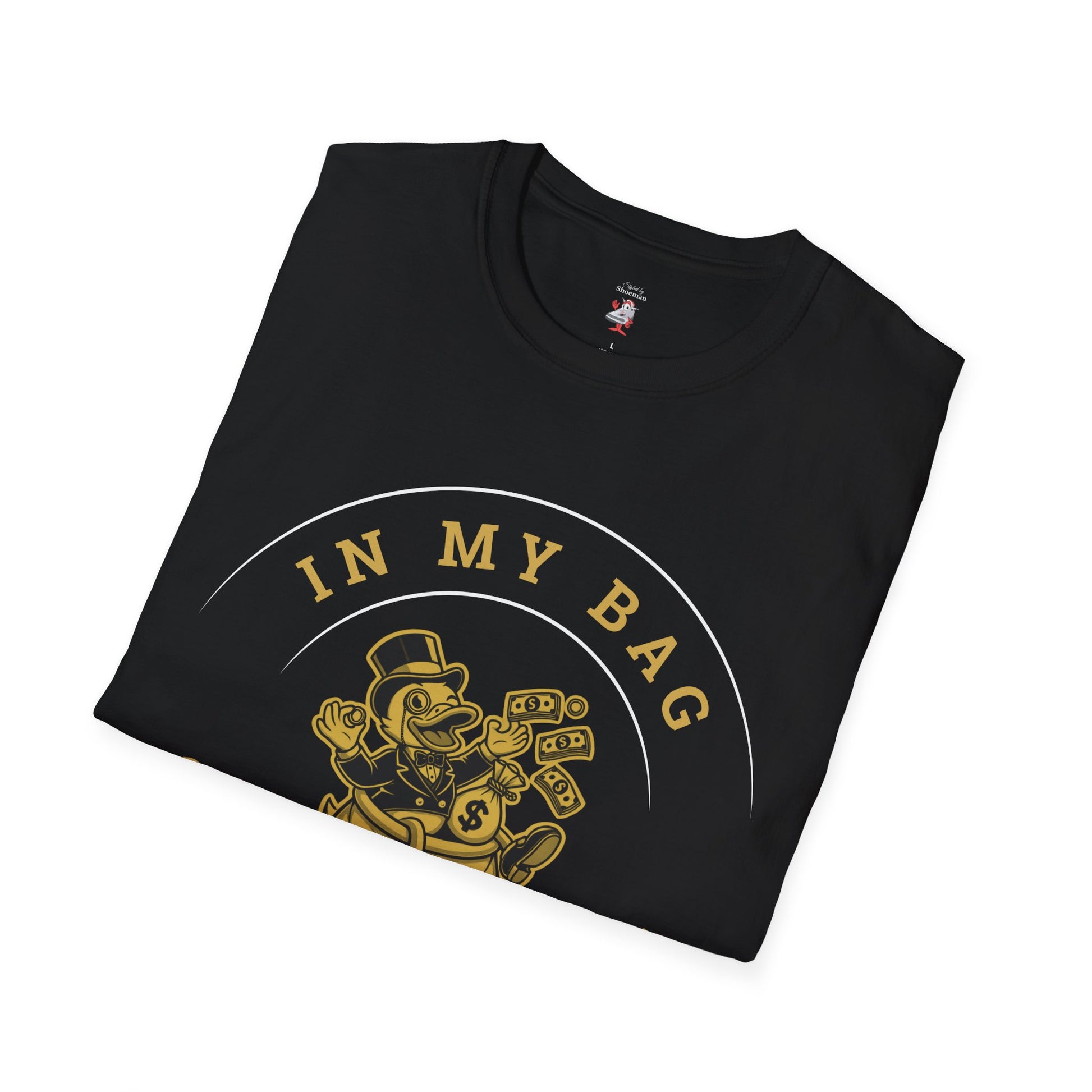 In My Bag Matching Shirt For Nike Lebron 22 Mogul Unisex Tee Black Gold Sneaker
