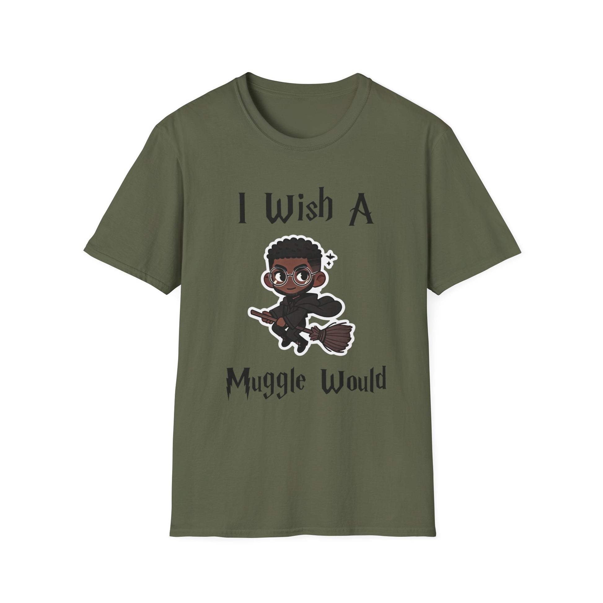 I Wish A Muggle Would Harry Potter Wizarding World T-Shirt Tee Unisex Shirt Soft