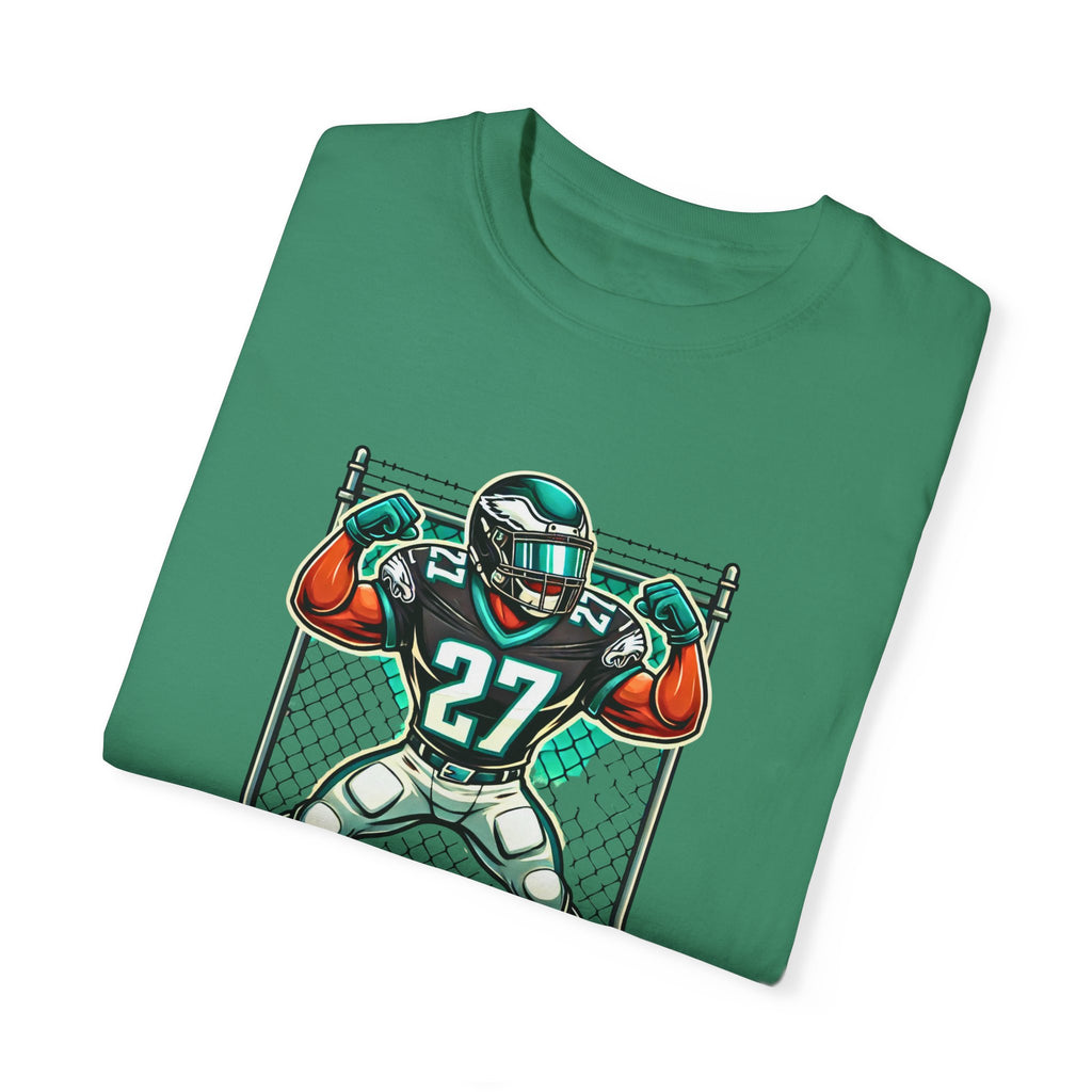 Quintanamo Bay Football Graphic T-Shirt NFL Philadelphia Eagles Quinyon Mitchell