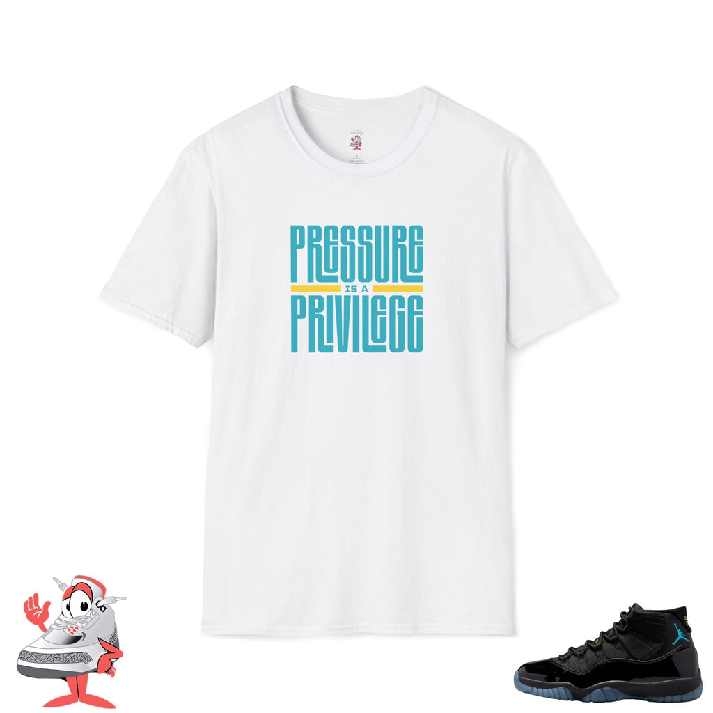 Pressure Is A Privilege Shirt Air Jordan Retro 11 Gamma Blue Sneaker Match Tee