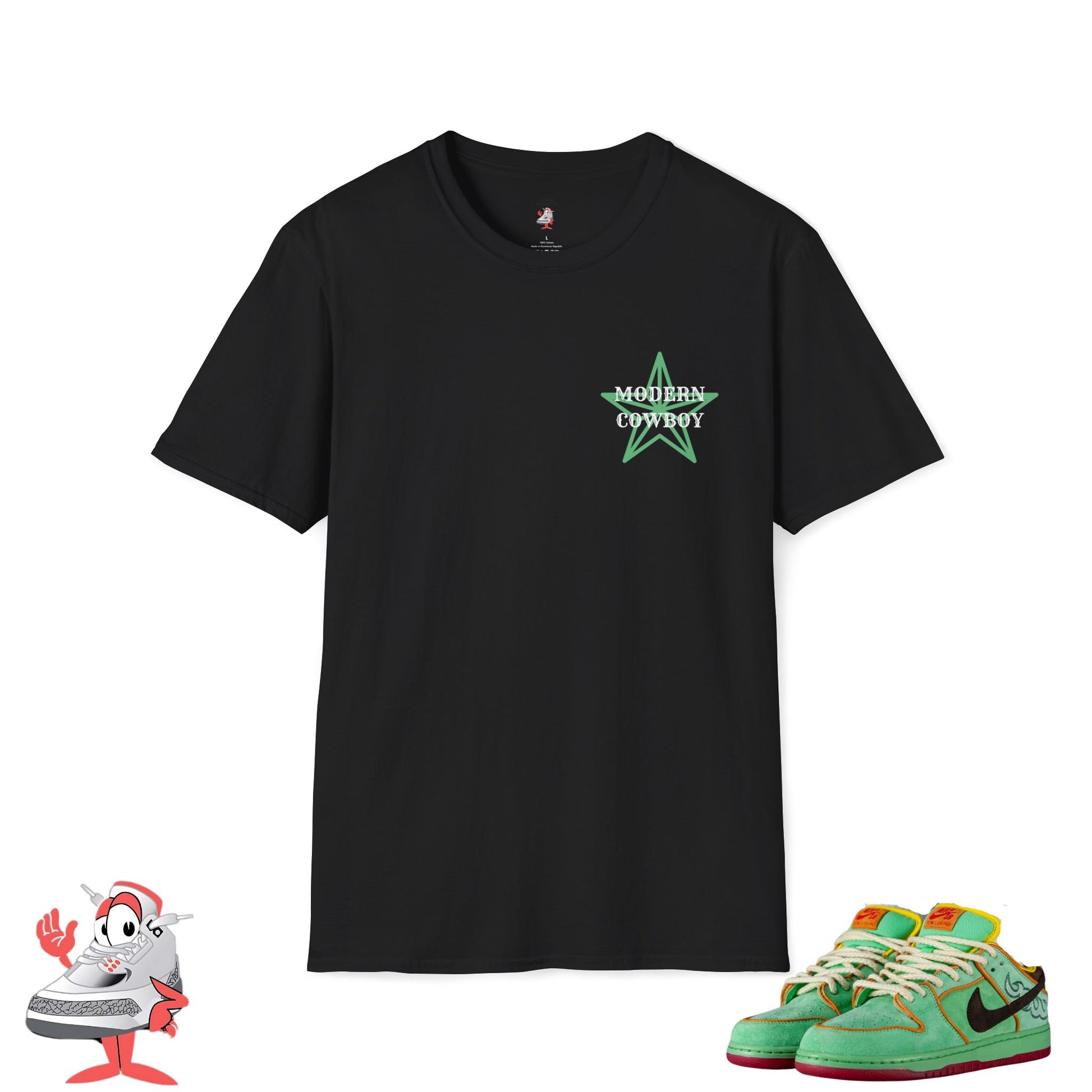 Matching Tee Nike SB Dunk Low Modern Cowboy Shirt Black History Month Skateboard