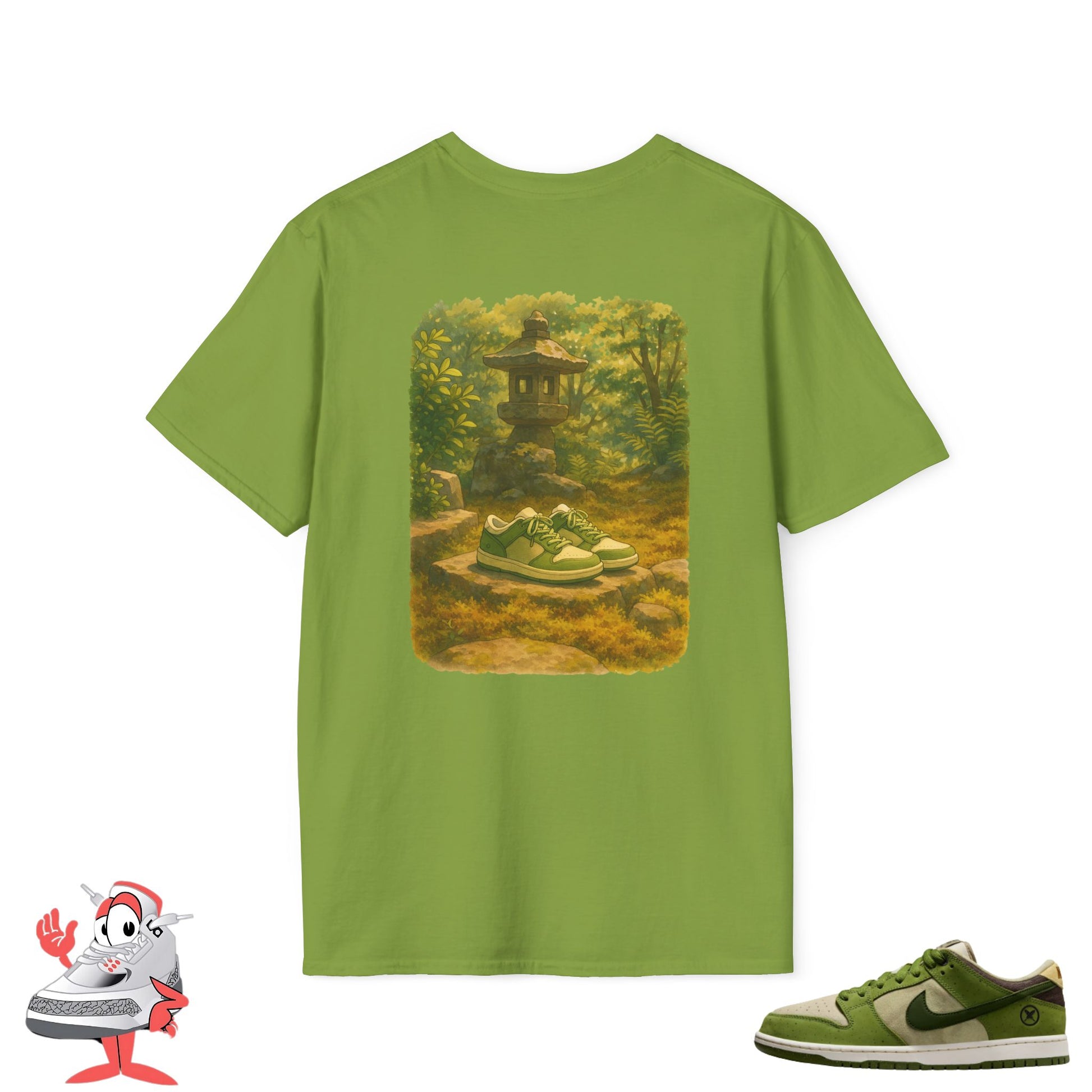 Matching Shirt for Nike SB Dunk Low Matcha Yuto Horigome Japan Tea Garden Tee
