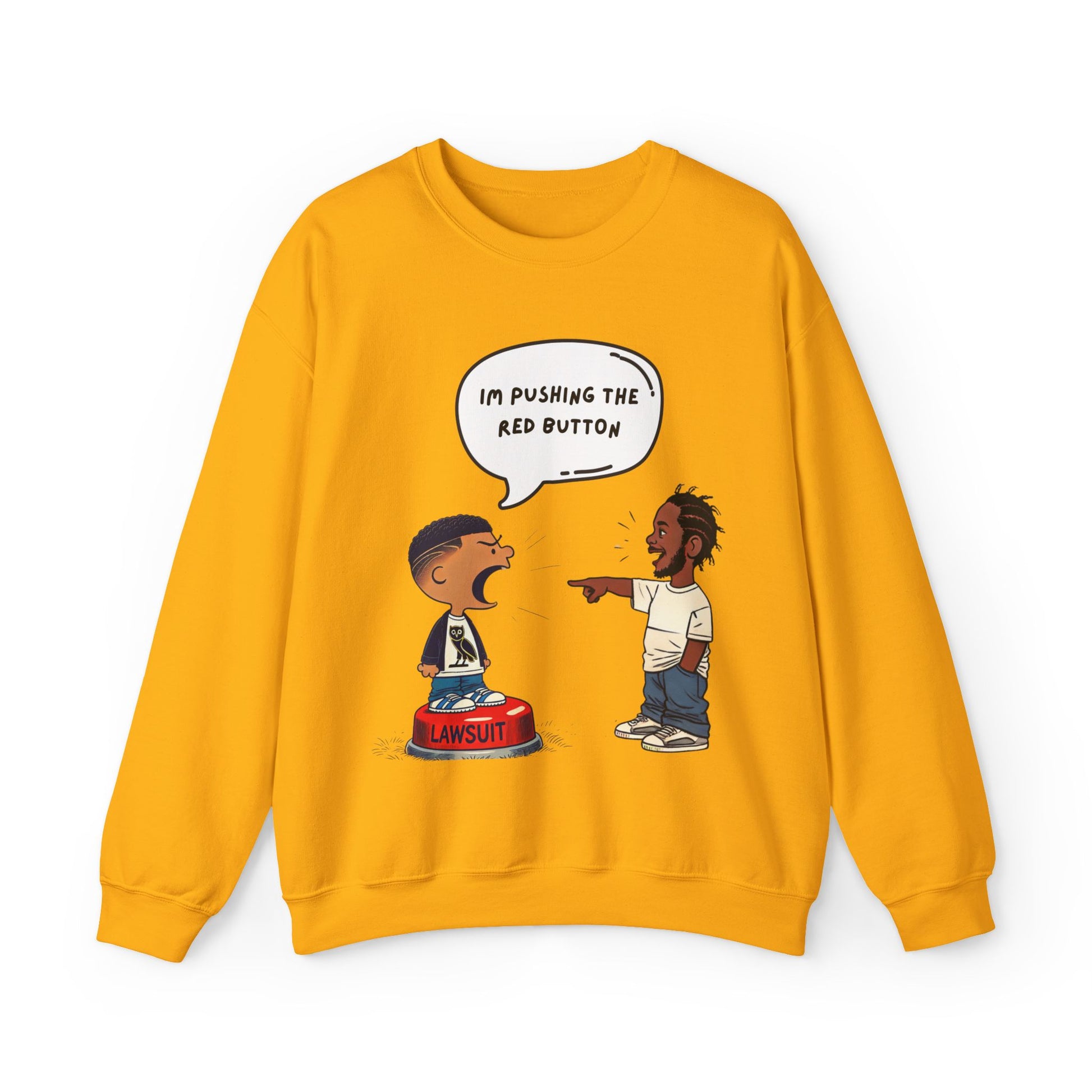 Kendrick Lamar Drake Graphic Sweater Hip Hop Crewneck Merch Not Like Streetwear