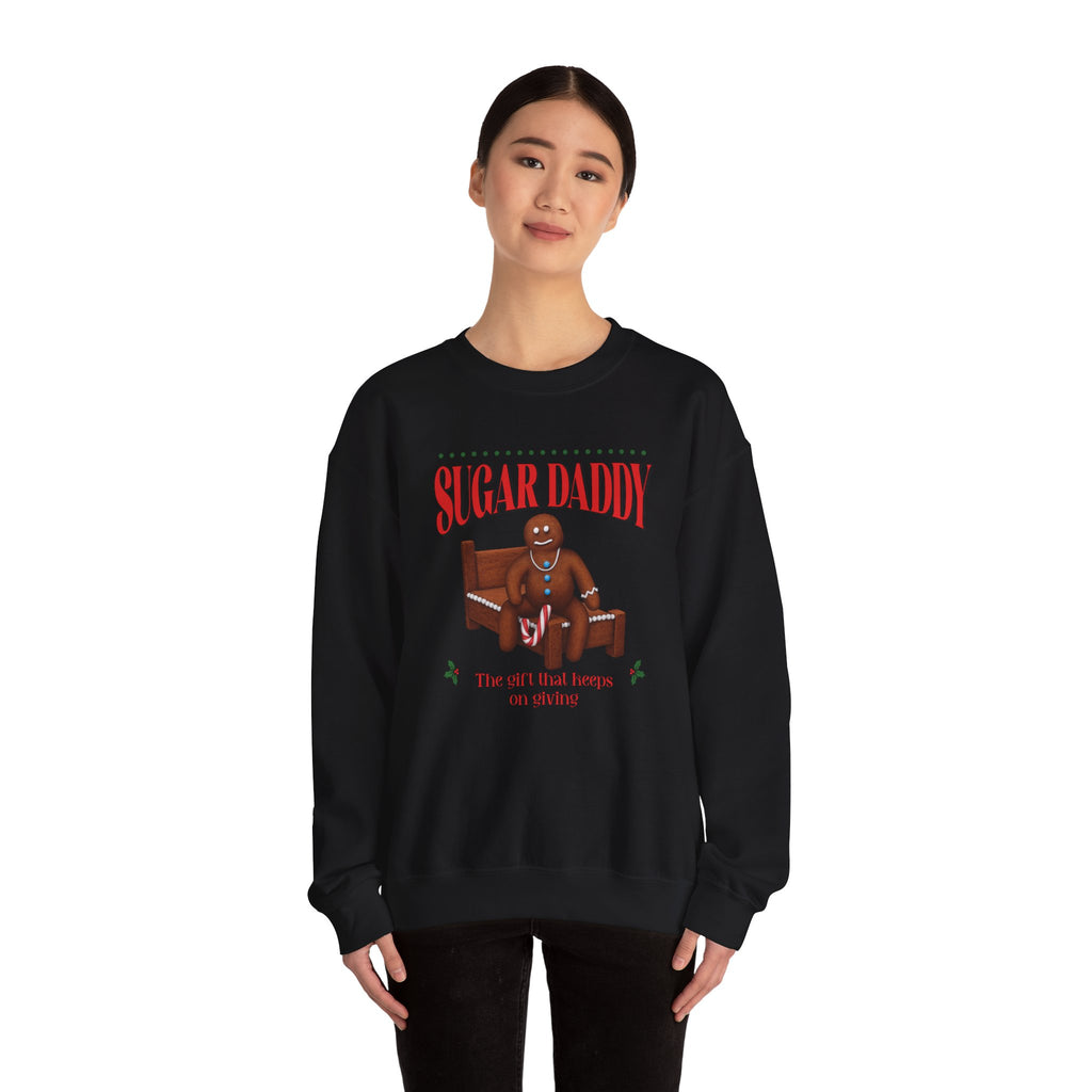 Funny Sugar Daddy Gingerbread Christmas Sweater Holiday Crewneck Sweatshirt