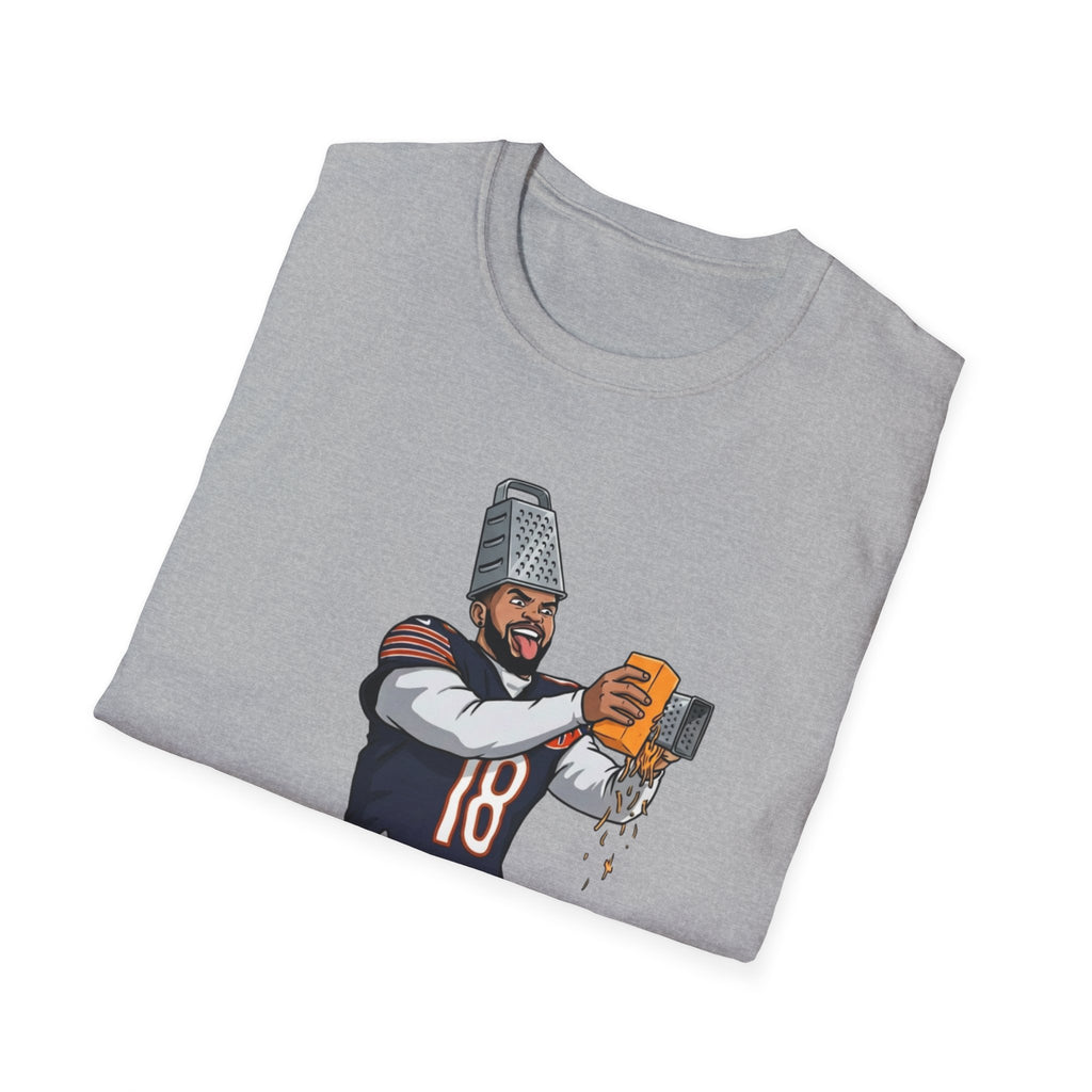 Caleb Williams Cheese Grater Funny Chicago Bears Football Fan T-Shirt NFL Tee