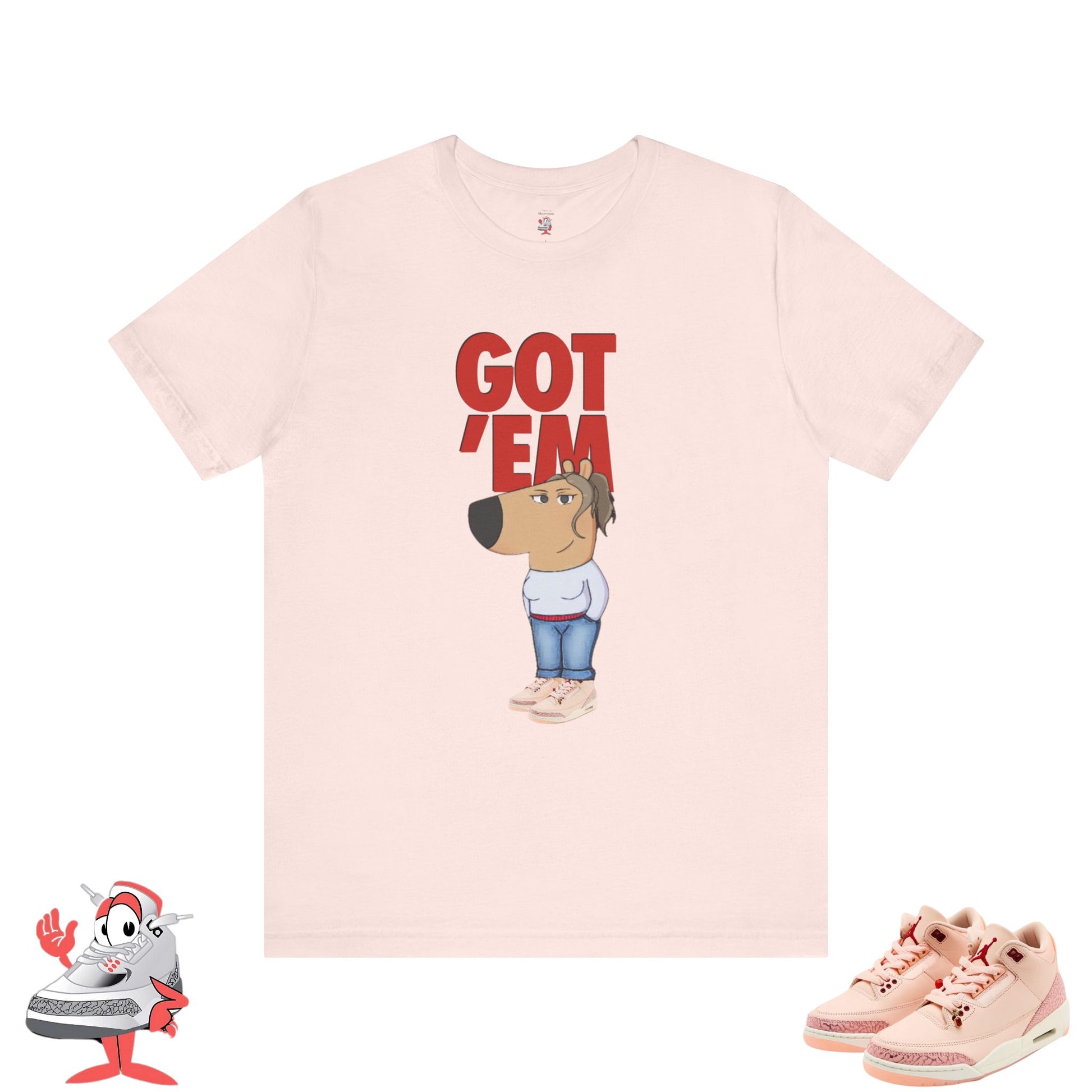 Womens Jordan Retro 3 Valentines Day Matching Got Em Chill Girl Tee T-Shirt