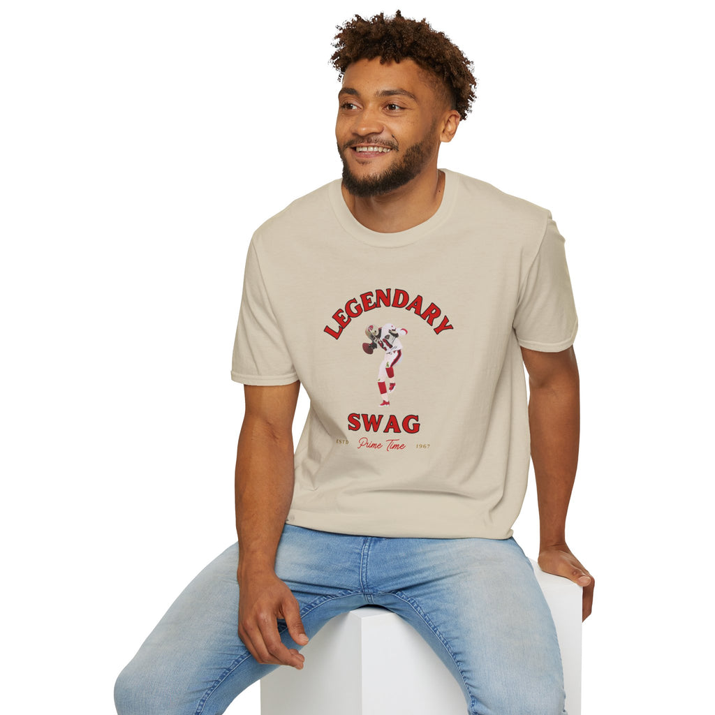 Legendary Swag T-Shirt Matches Nike Air Diamond Turf Prime Red 49ers Tee Deion
