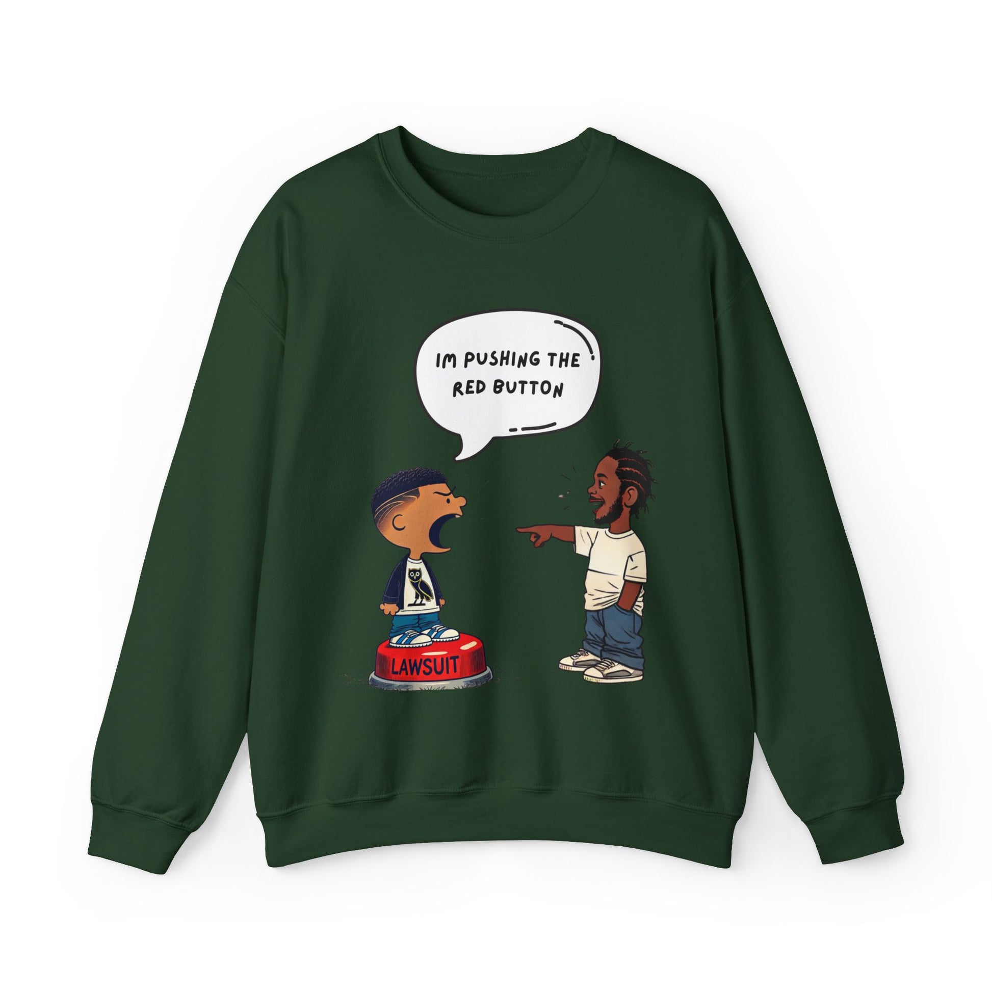 Kendrick Lamar Drake Graphic Sweater Hip Hop Crewneck Merch Not Like Streetwear
