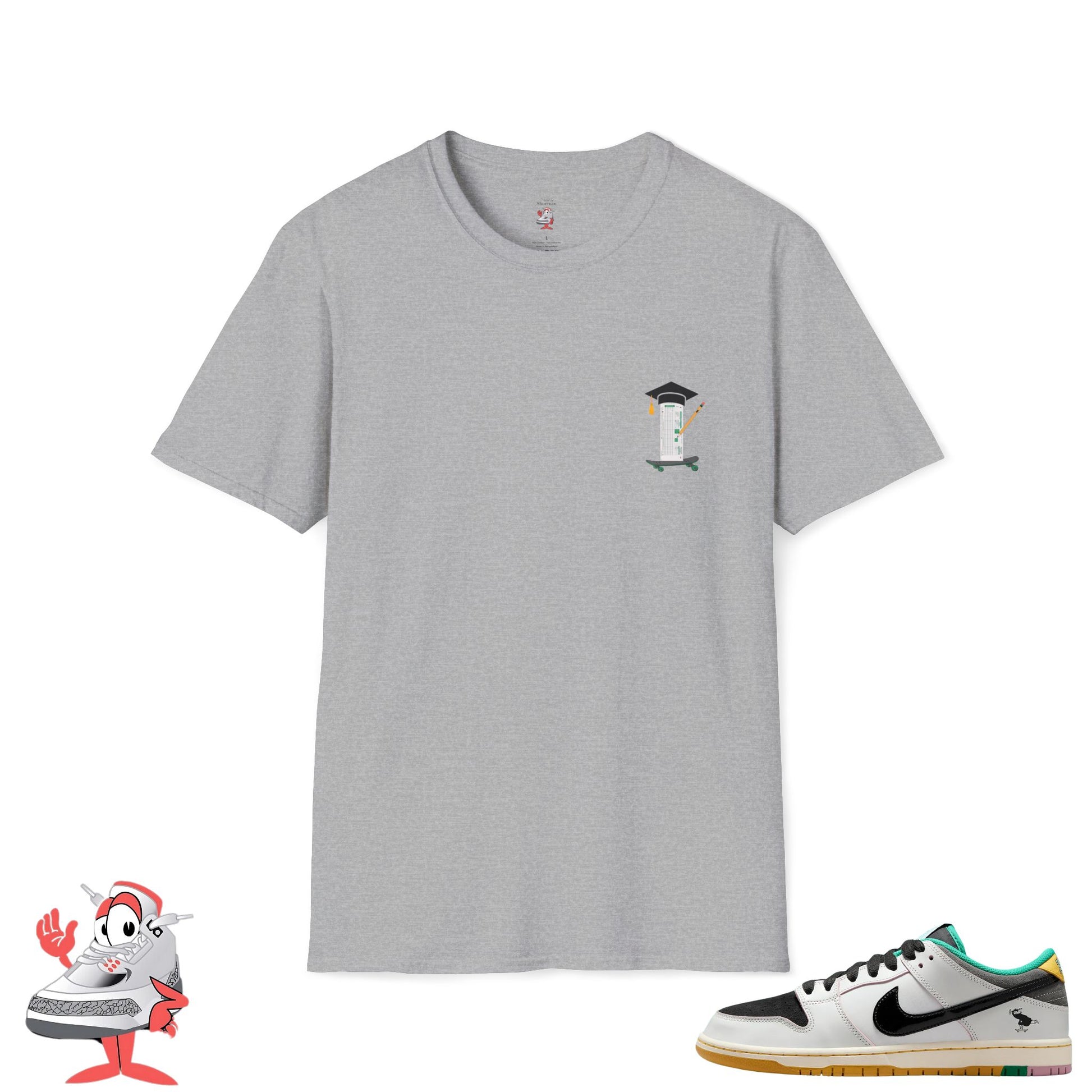 Matching Shirt For Nike Dunk SB Low X CSEF Keep Pushing Skateboarding Streetwear