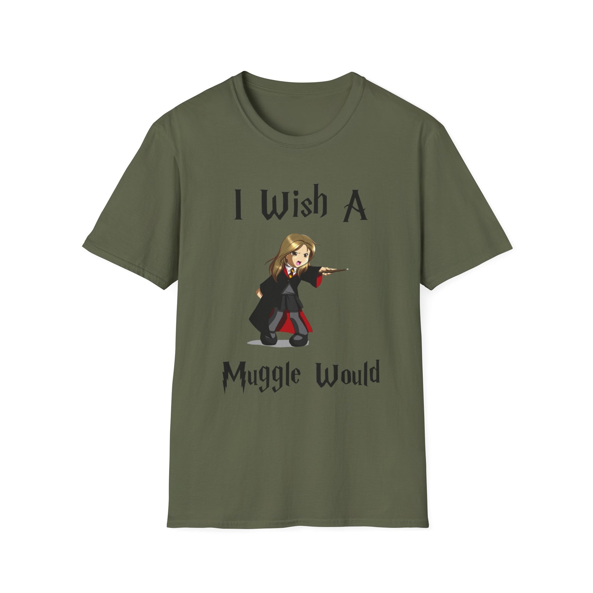 I Wish A Muggle Would Harry Potter Wizarding World T-Shirt Tee Unisex Shirt Soft