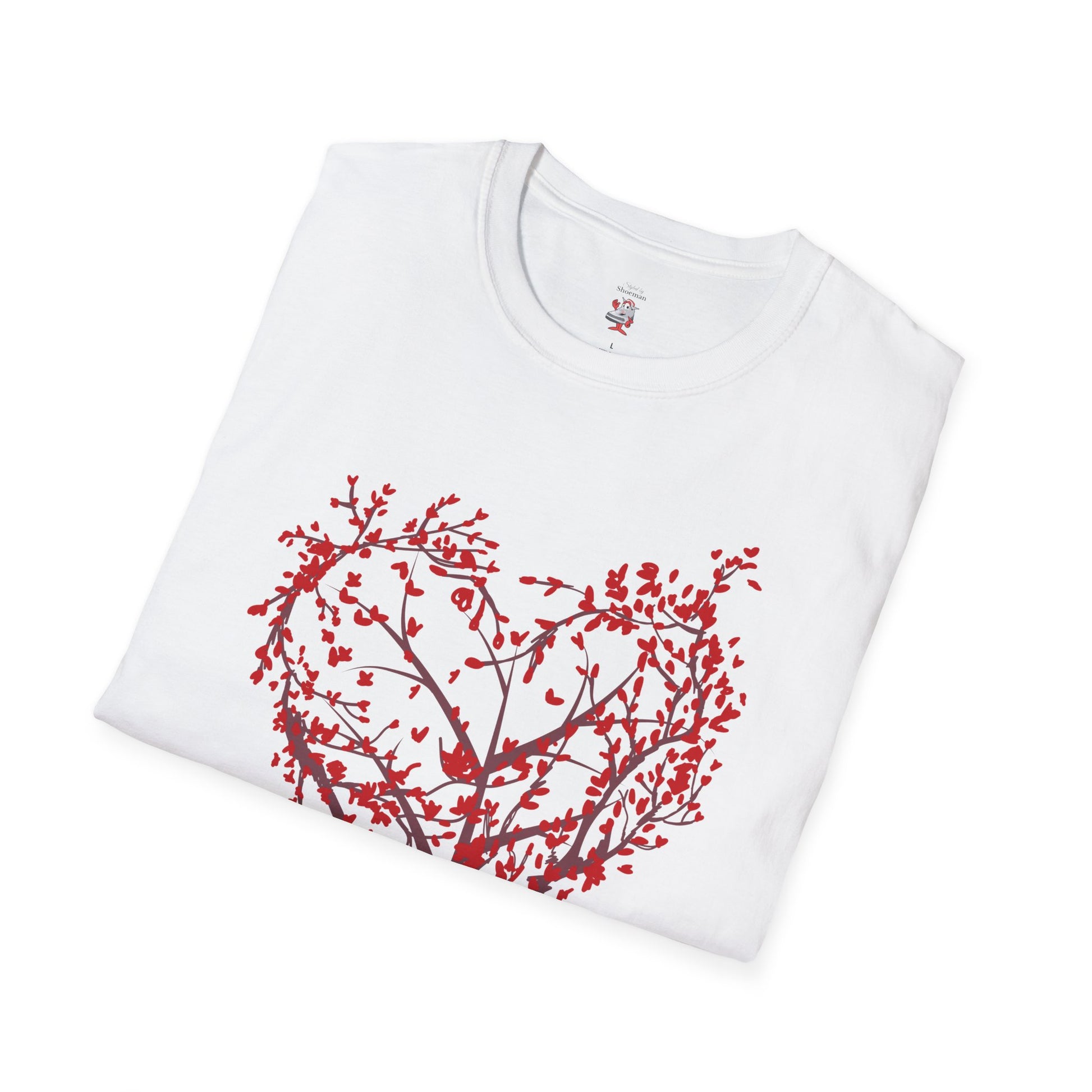 Nike Air Force One Layers Of Love Matching Shirt Valentines Day Heart Tee Red