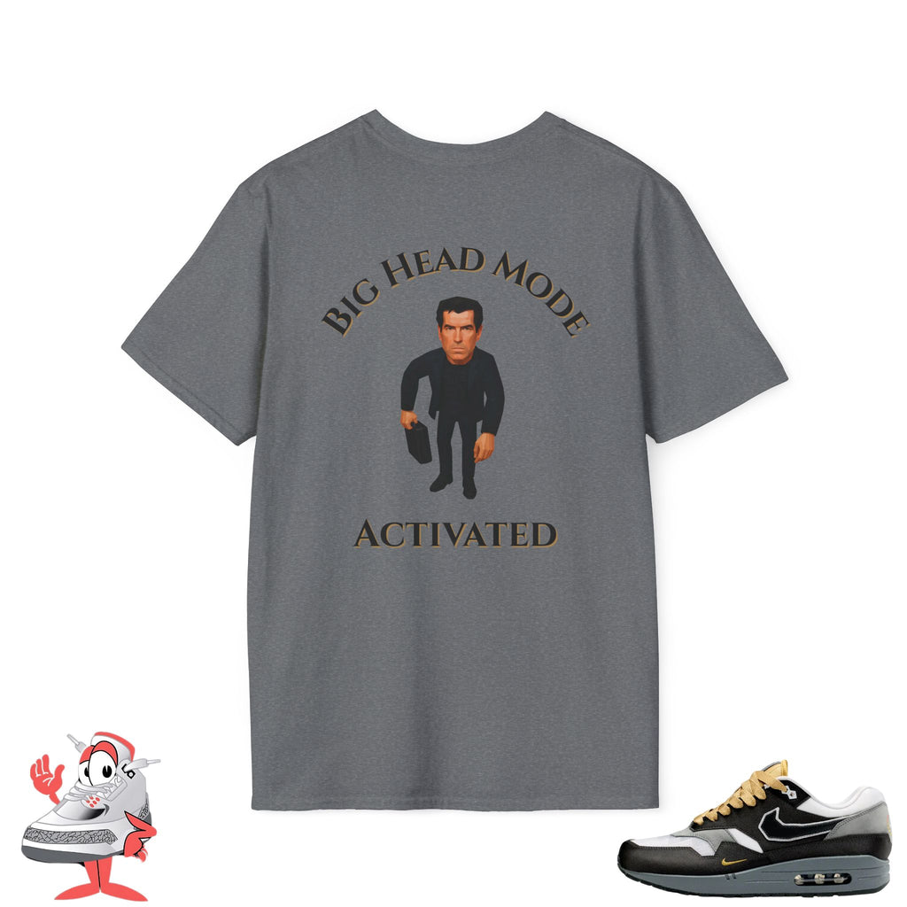 Matching Shirt For Nike Air Max 1 Big Head Mode T-Shirt Goldeneye 007 Match Tee