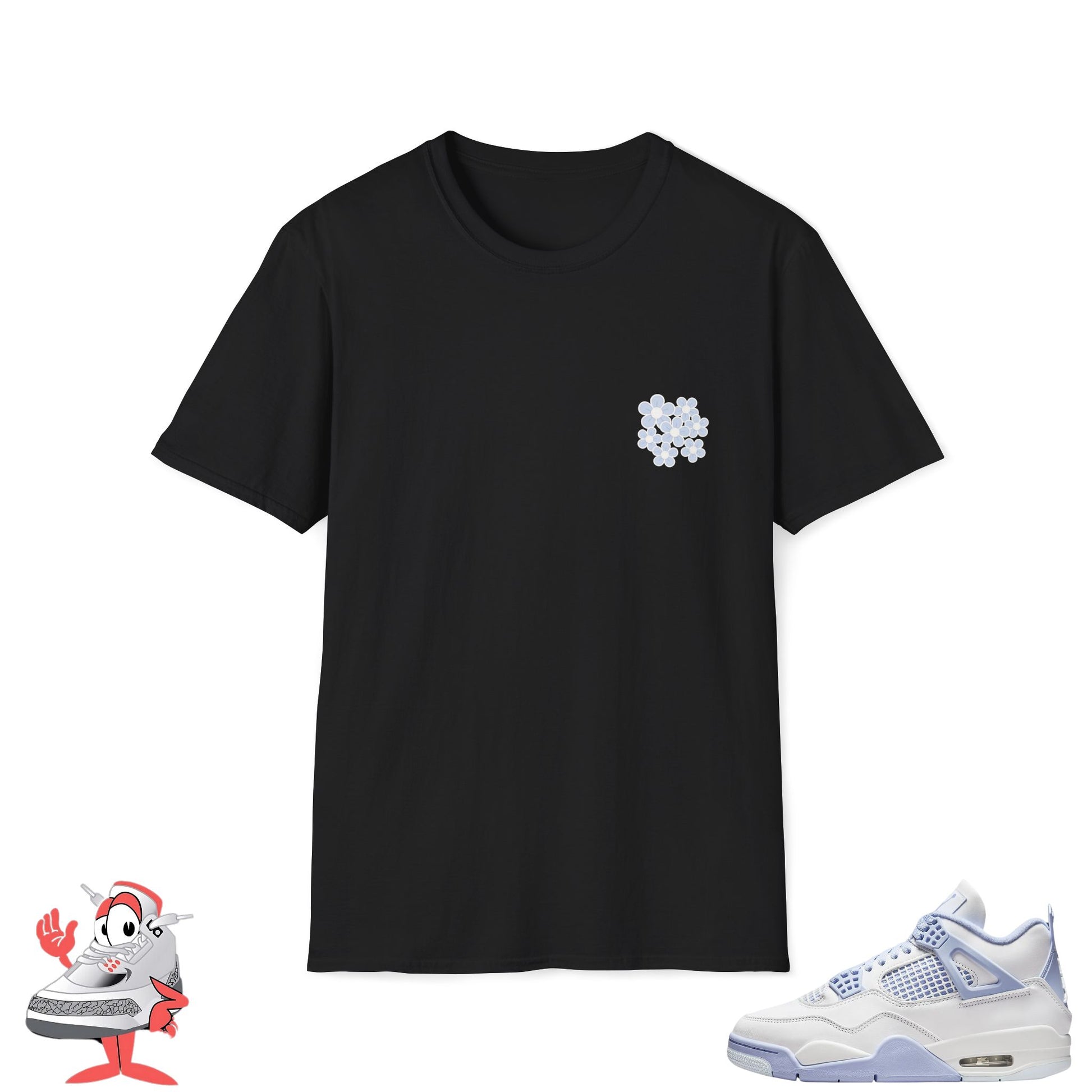 Matching Shirt For Air Jordan Retro 4 Forget Me Not Sneakers Mothers Day Shoe