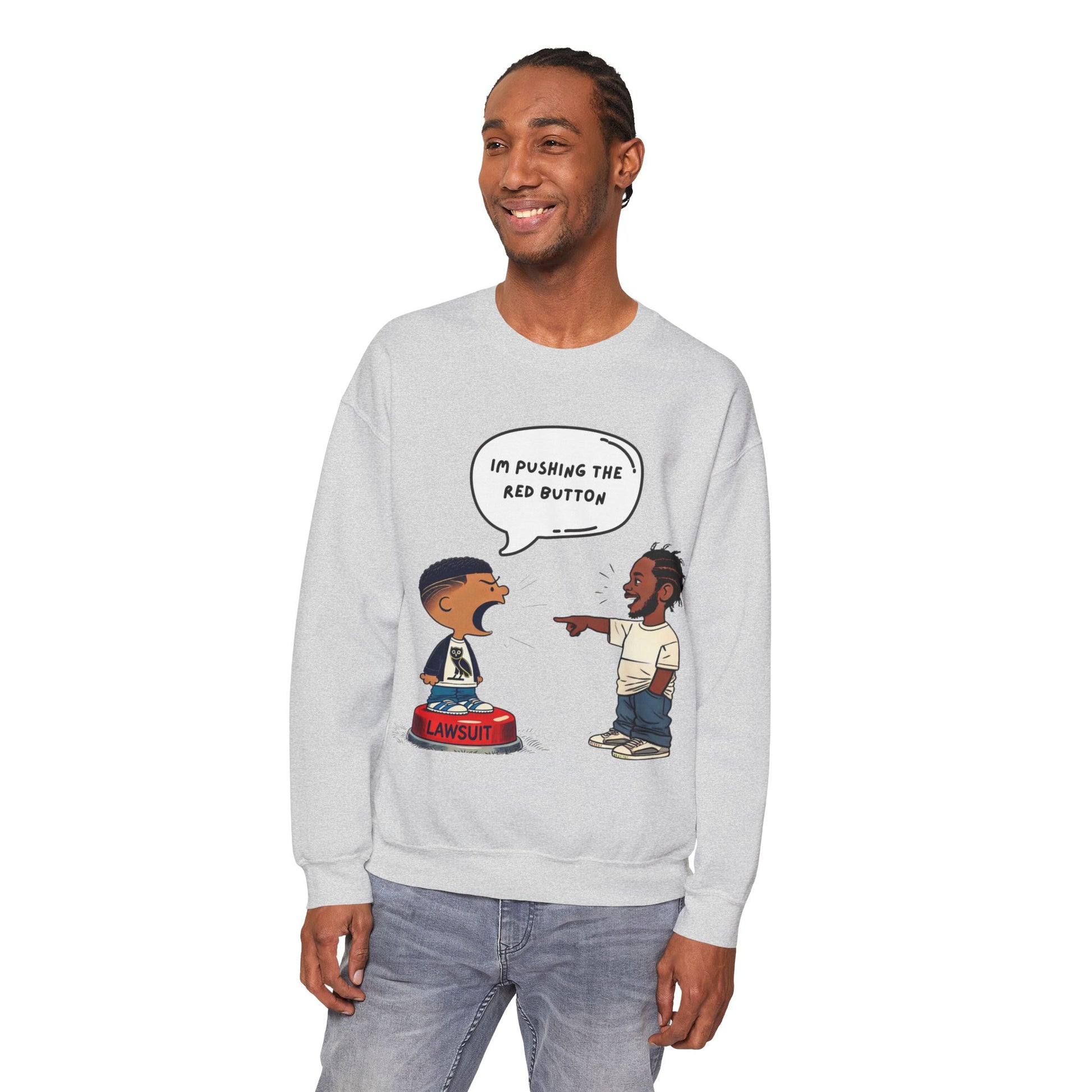 Kendrick Lamar Drake Graphic Sweater Hip Hop Crewneck Merch Not Like Streetwear