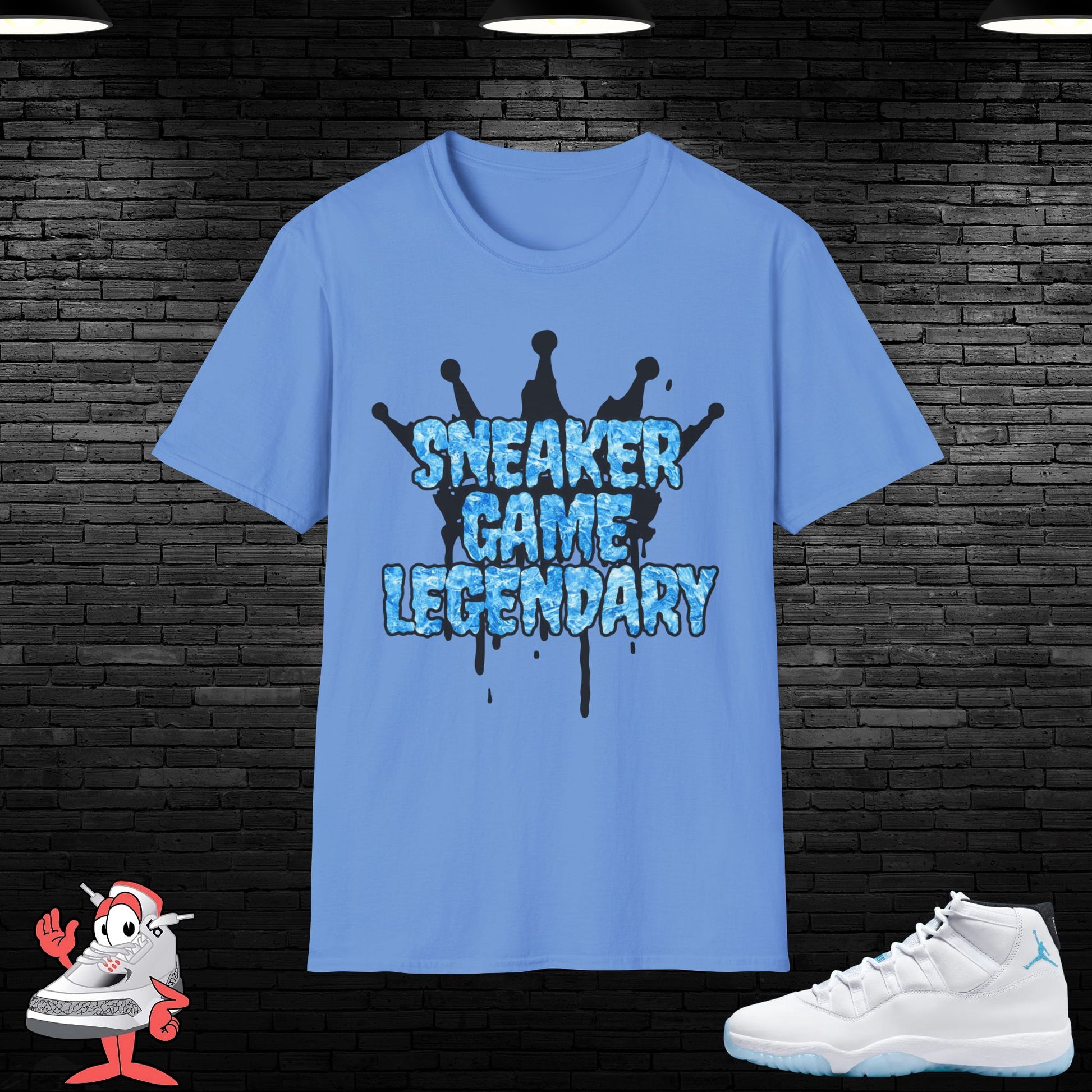 Legend Blue Matching T-Shirt Retro 11 Tee Unisex Shirt Top Jordan XI Legendary