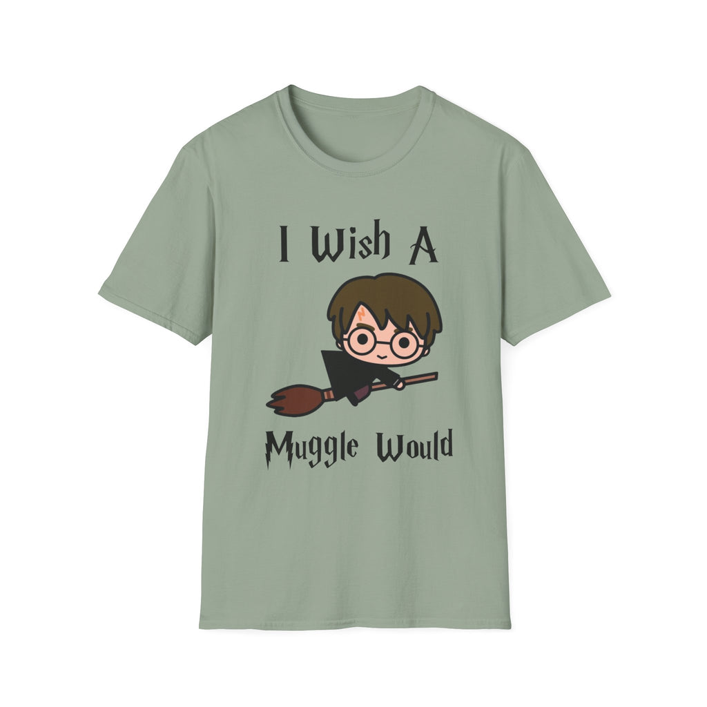 I Wish A Muggle Would Harry Potter Wizarding World T-Shirt Tee Unisex Shirt Soft