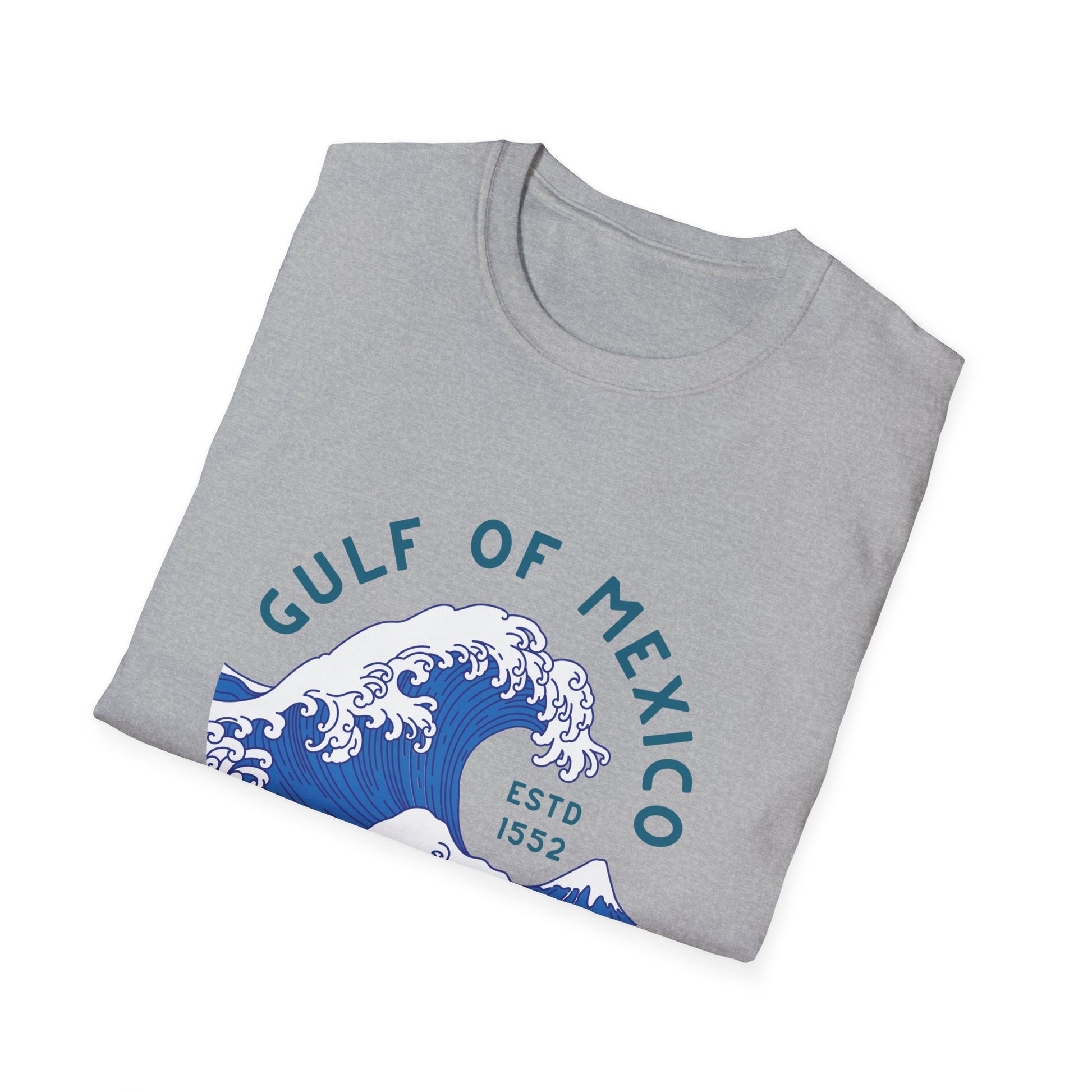 Gulf of Mexico Surfing Club T-Shirt Vintage Wave Graphic Tee Anti Trump Shirt