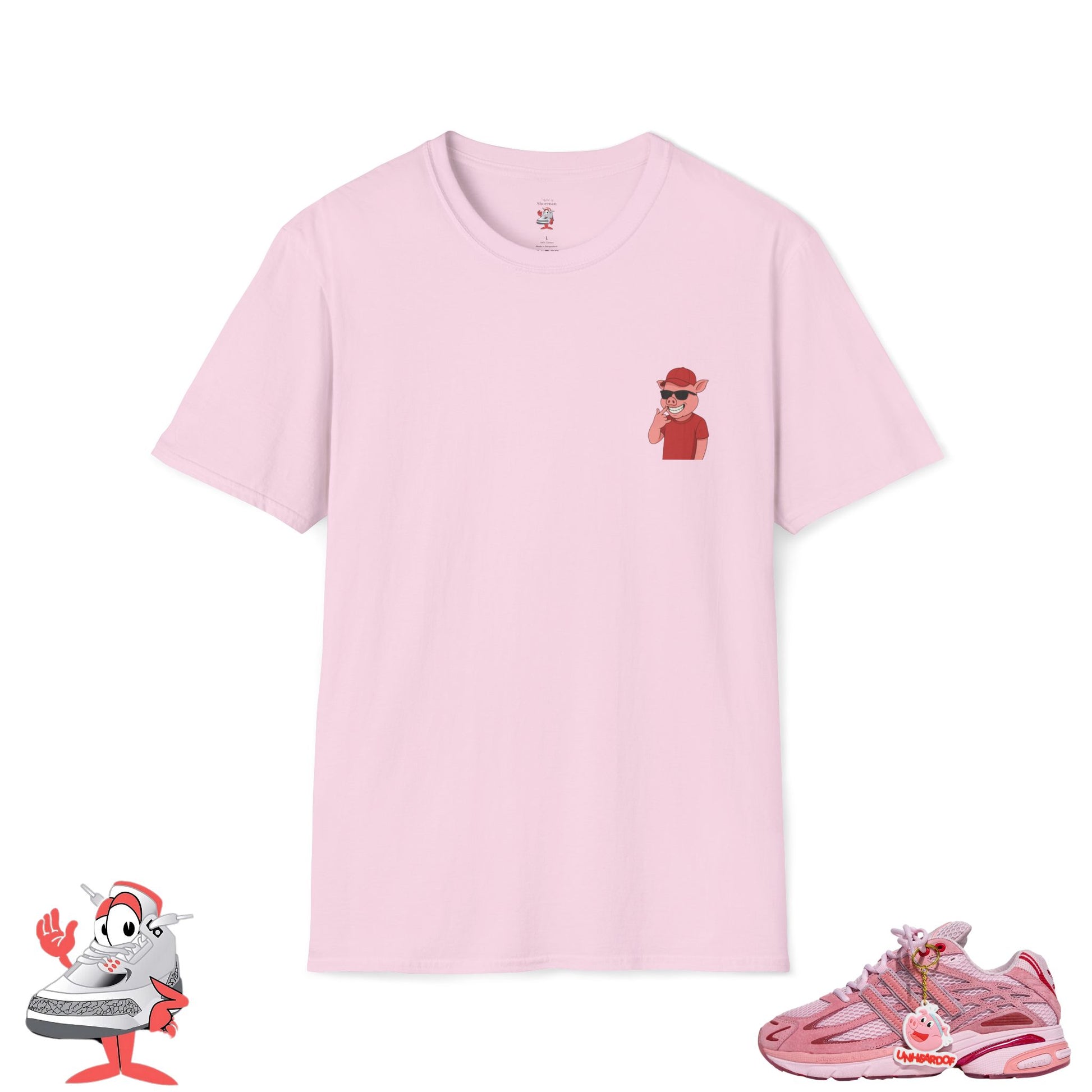 Matching Shirt For Unheardof X Adidas Pork Chop Piggy Runner Sneakers Tee Unisex
