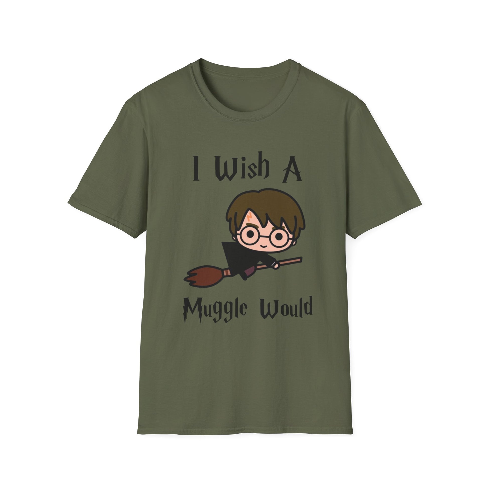 I Wish A Muggle Would Harry Potter Wizarding World T-Shirt Tee Unisex Shirt Soft
