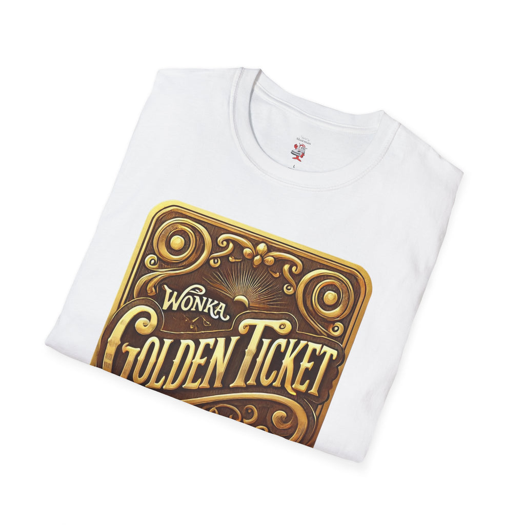T-Shirt Match for Air Jordan 5 Retro Golden Ticket Willy Wonka Brown Gold WMNS