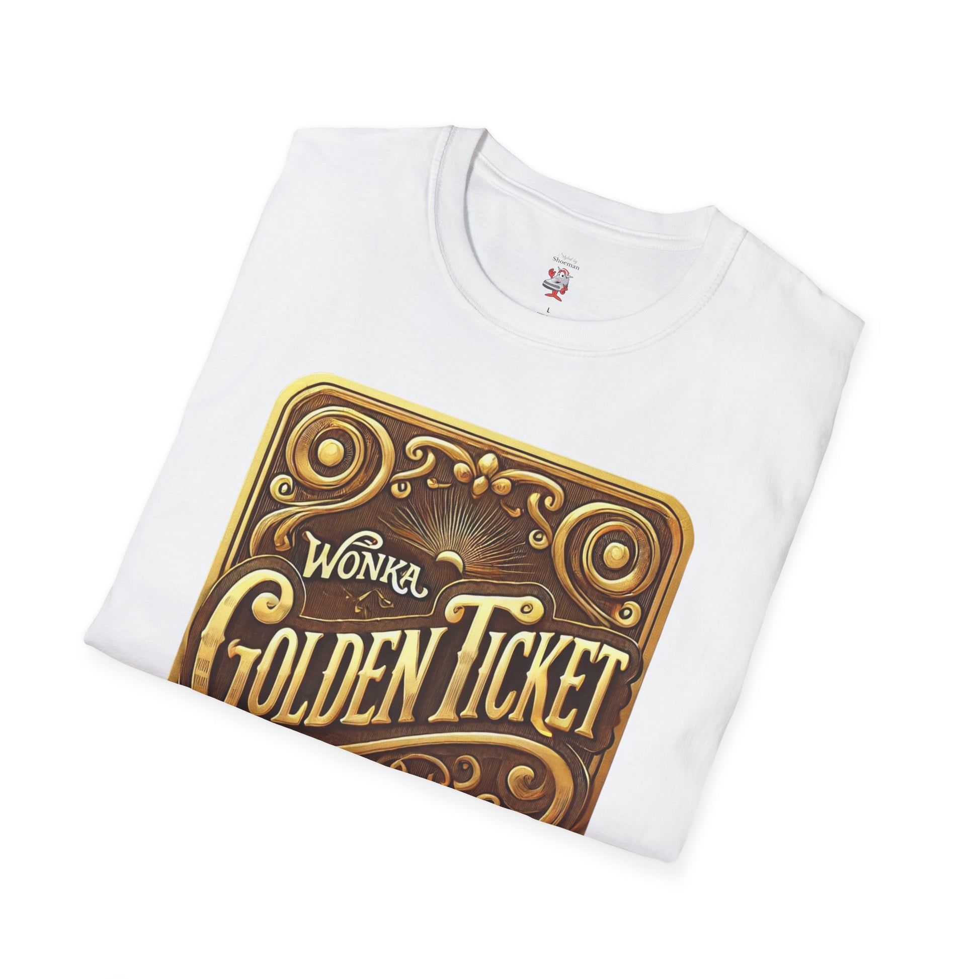 T-Shirt Match for Air Jordan 5 Retro Golden Ticket Willy Wonka Brown Gold WMNS