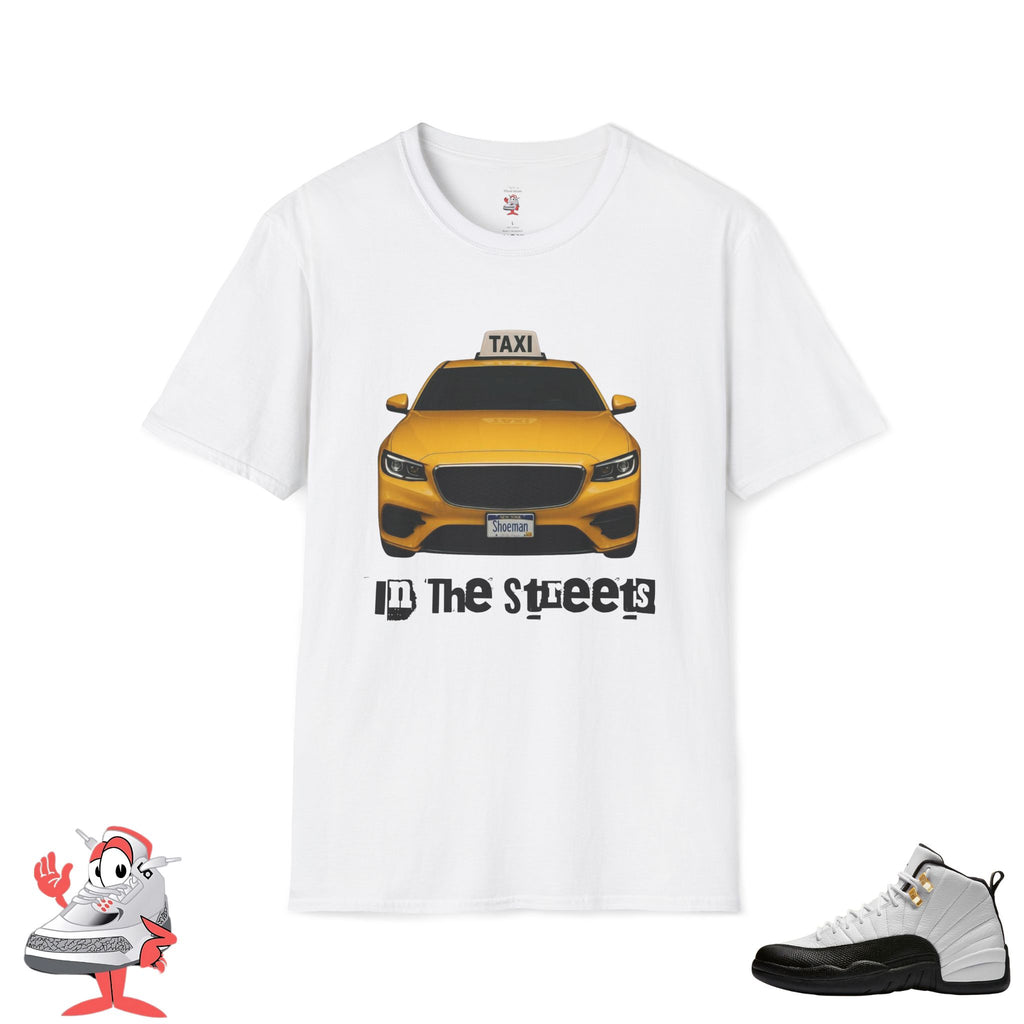 Taxi Shirt Jordan 12 Match "In The Streets" Tee NYC Cab Sneaker Match T-Shirt