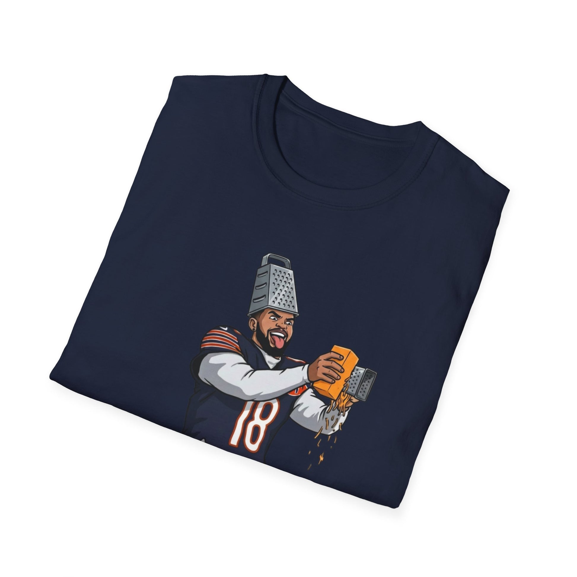 Caleb Williams Cheese Grater Funny Chicago Bears Football Fan T-Shirt NFL Tee
