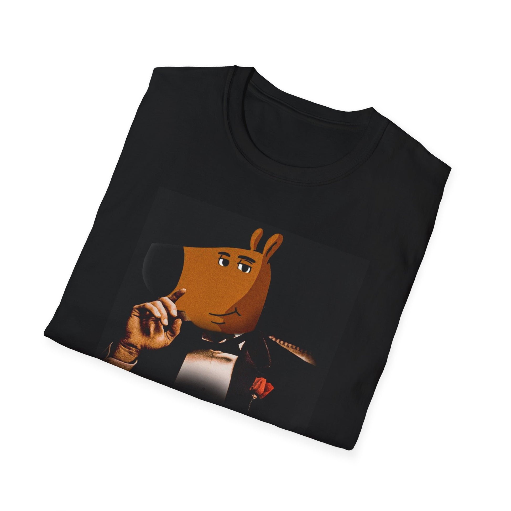 Chill Guy Godfather Softstyle T-Shirt, Funny Meme Tee, Cool Graphic Shirt Dog