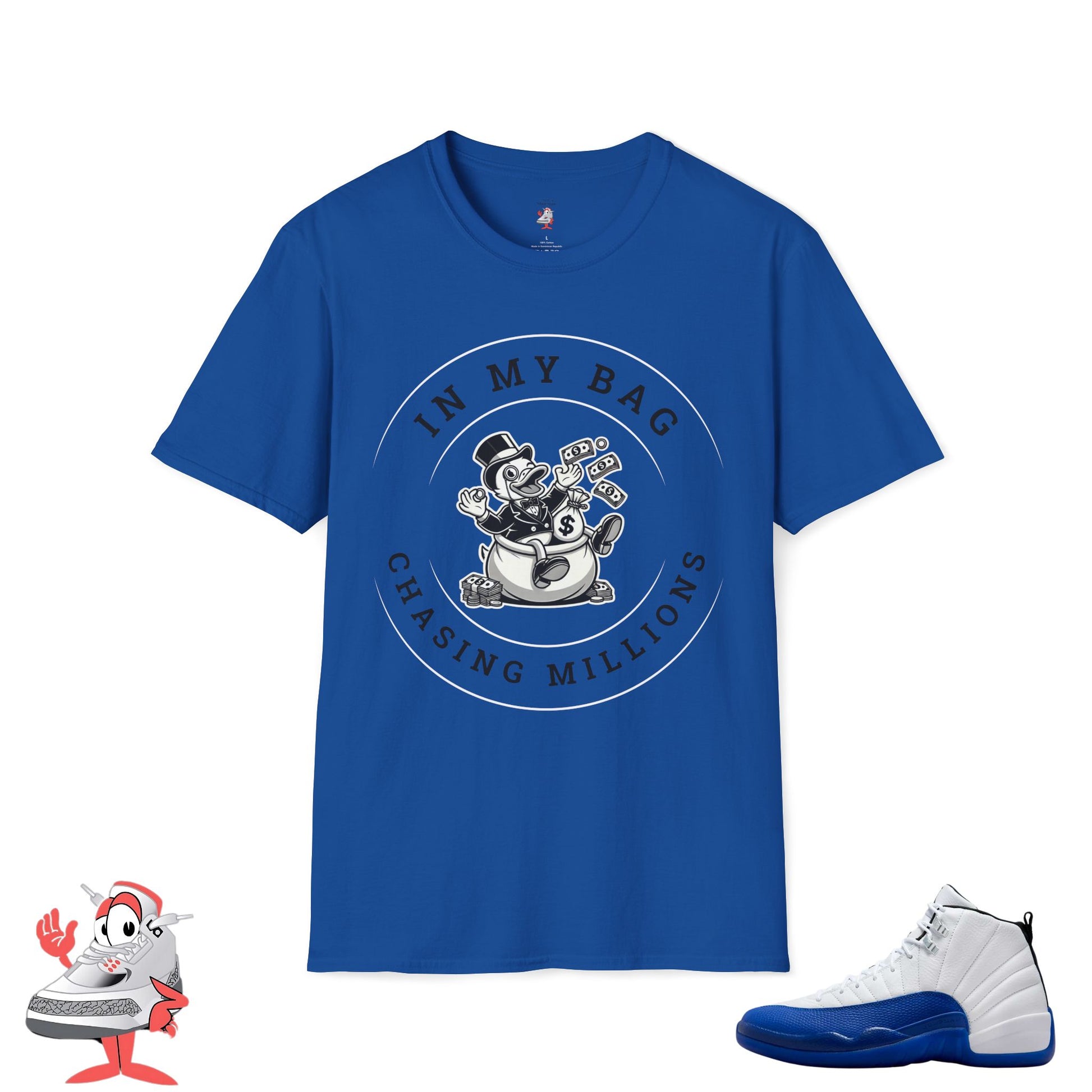 In My Bag Matching Jordan Retro 12 Blueberry Royal Blue Graphic T-Shirt Unisex