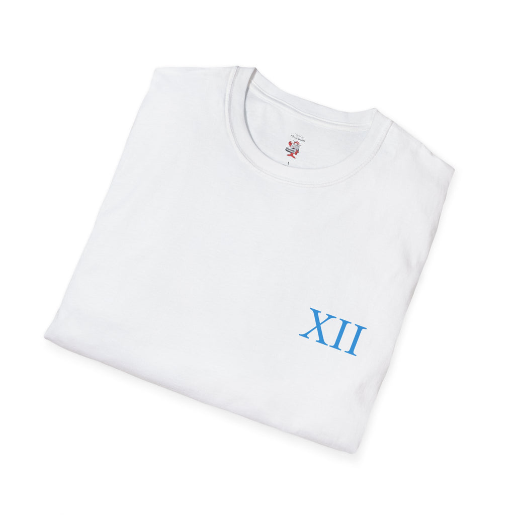 Matching Shirt For Air Jordan Retro 12 Melo White University Blue Sneaker Match